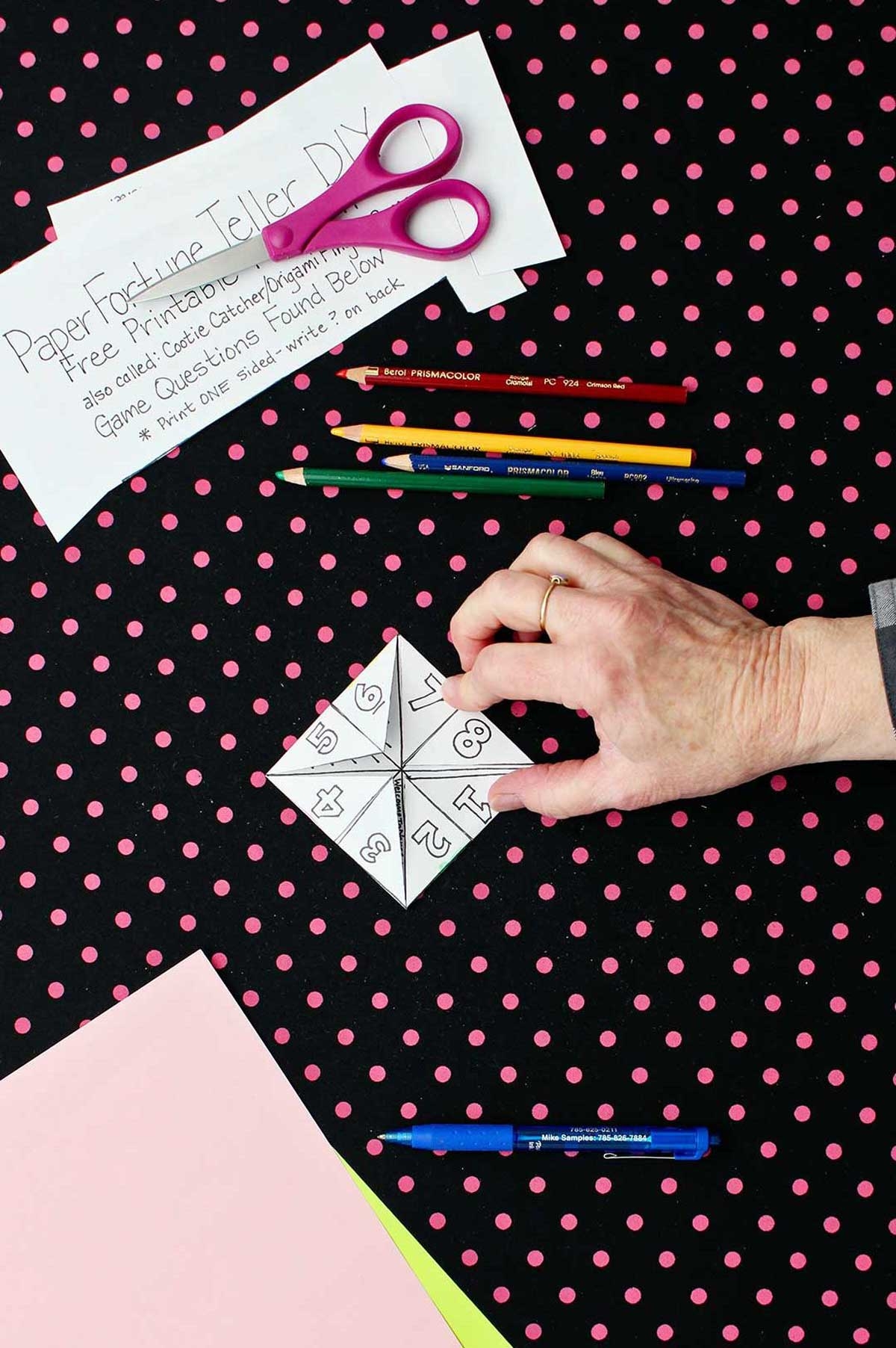 Paper Fortune Teller Printable Template