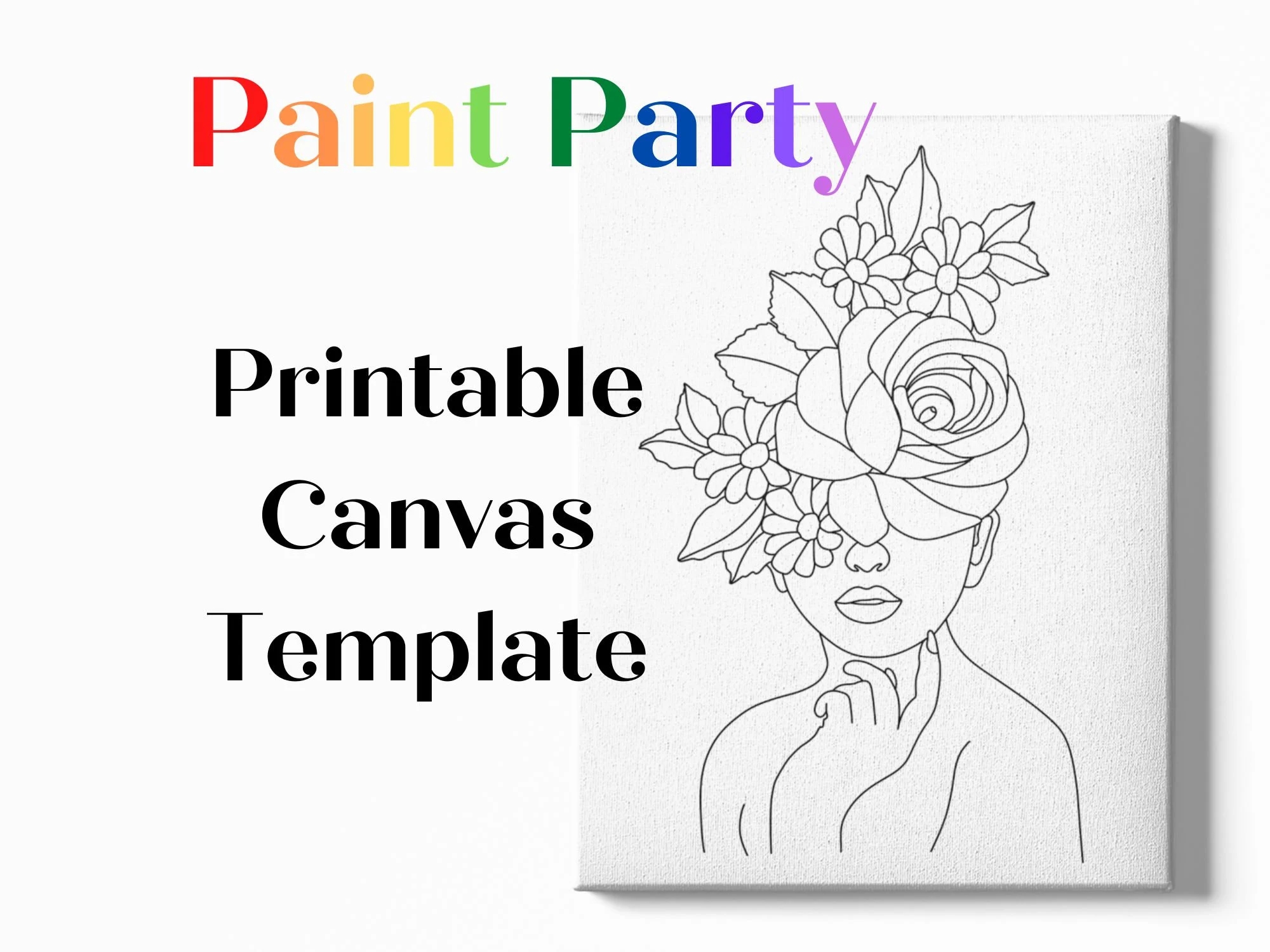 DIY Paint Party Pre drawn Canvas Stencil Adult Painting Paint U0026 Sip DIY Paint Party Art Party Stencil Etsy DIY Paint Party Pre drawn Canvas Stencil Adult Painting Paint U0026 Sip DIY Paint Party Art Party Stencil Etsy