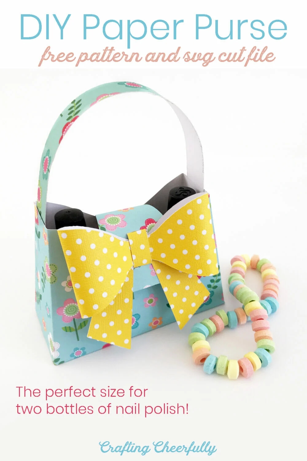 DIY Paper Purse Treat Box Free SVG Cut File Crafting Cheerfully DIY Paper Purse Treat Box Free SVG Cut File Crafting Cheerfully