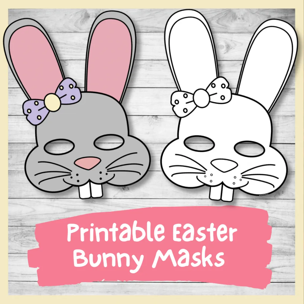 Printable Bunny Face Template