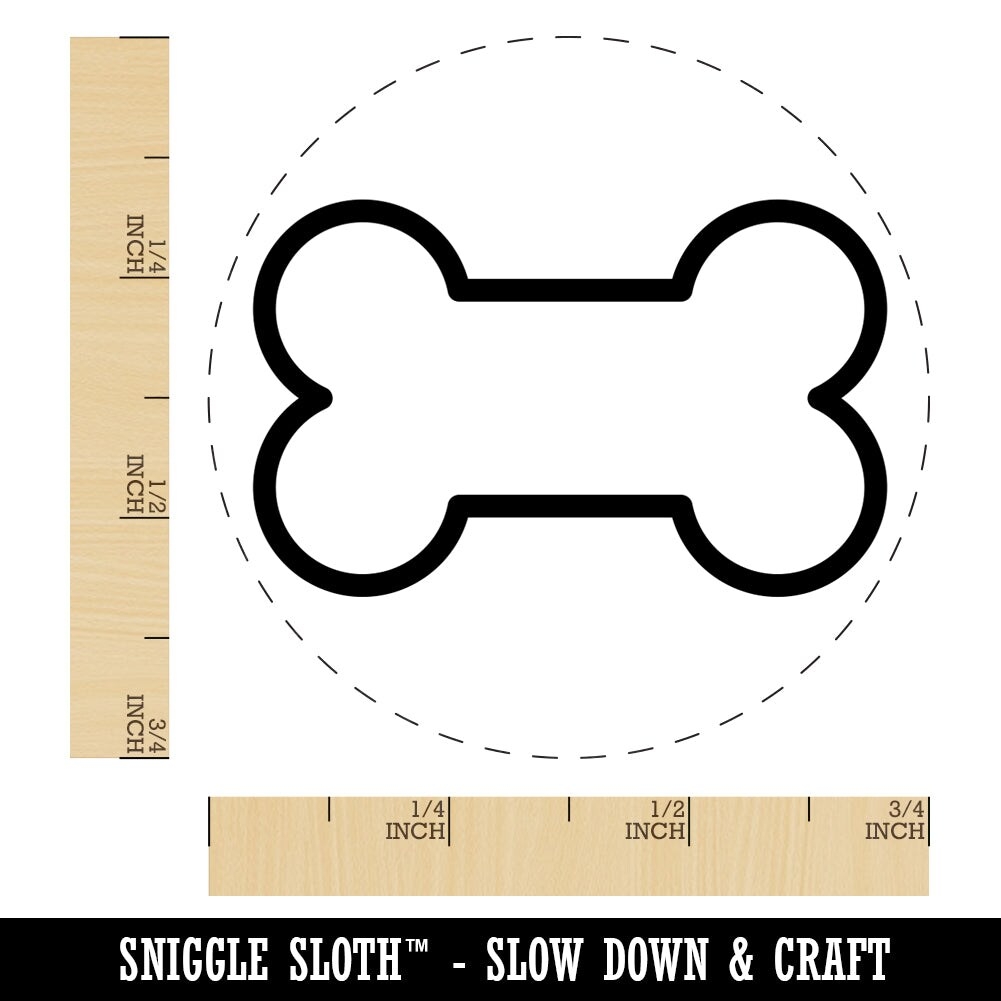 Dog Bone Outline Self Inking Rubber Stamp For Stamping Crafting Planners Michaels