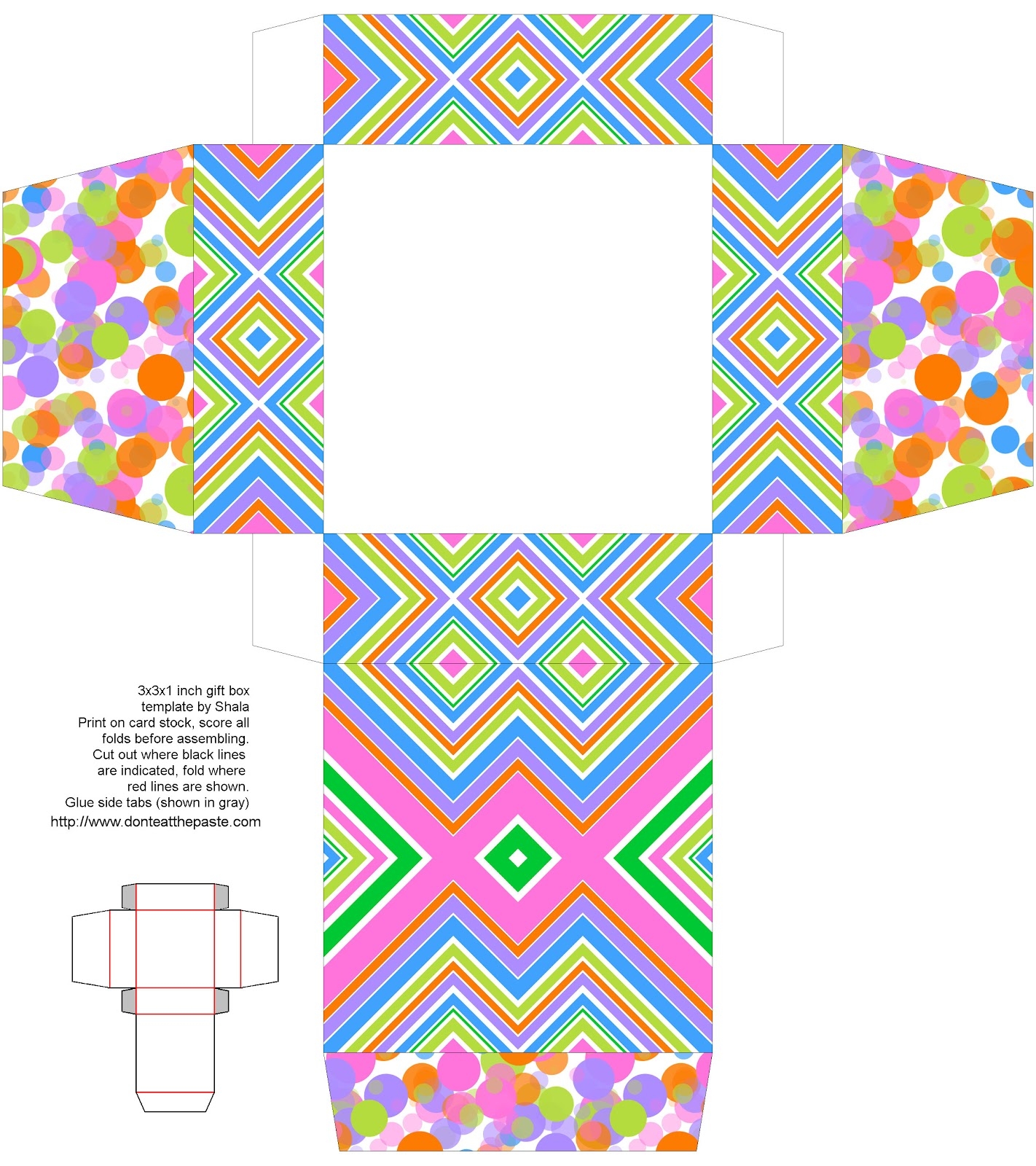 Don t Eat The Paste Spring Color Printable Boxes