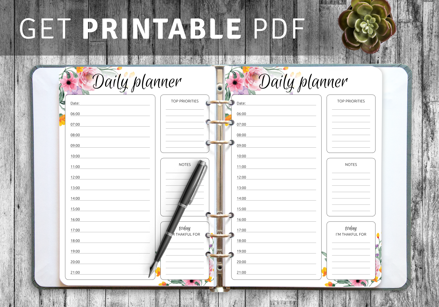 Printable Hourly Schedule Template