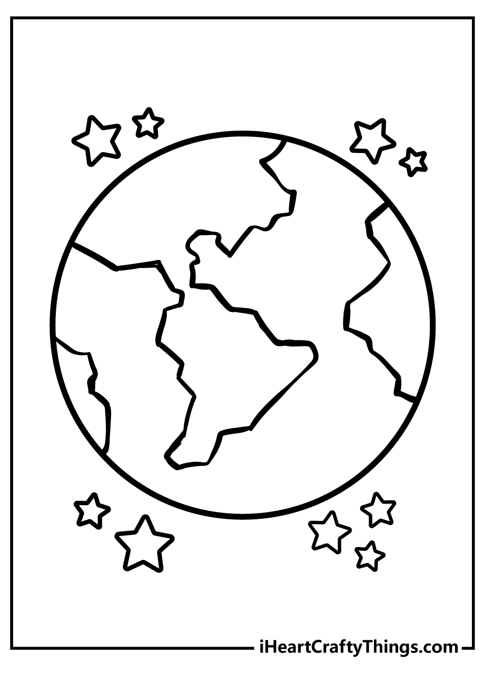 Free Printable Earth Template