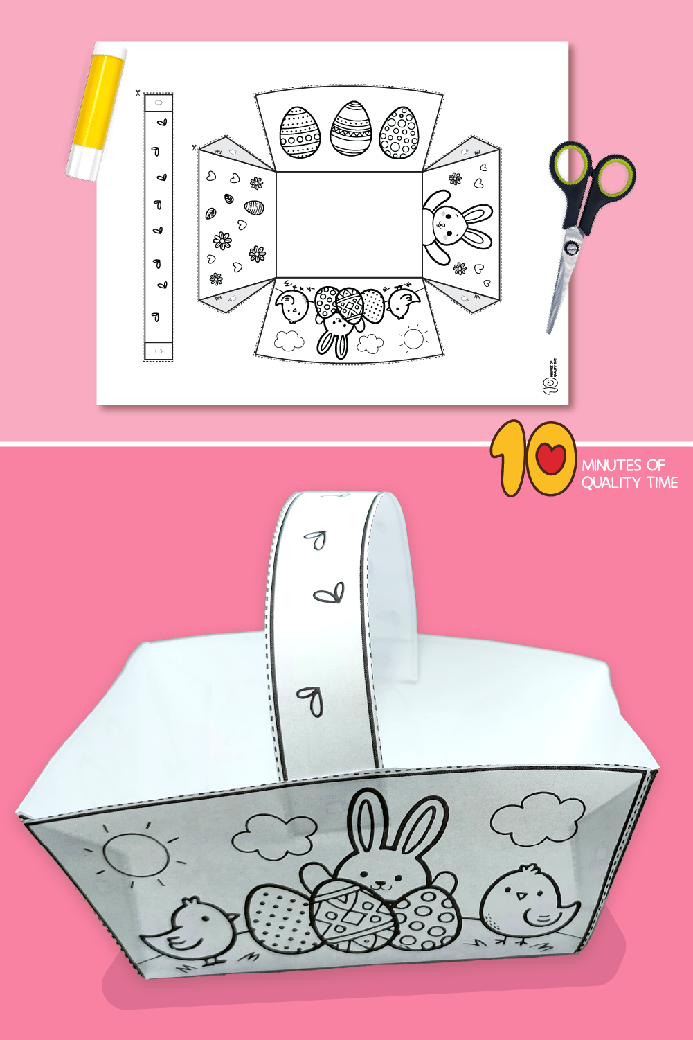 Easter Basket Printable Template
