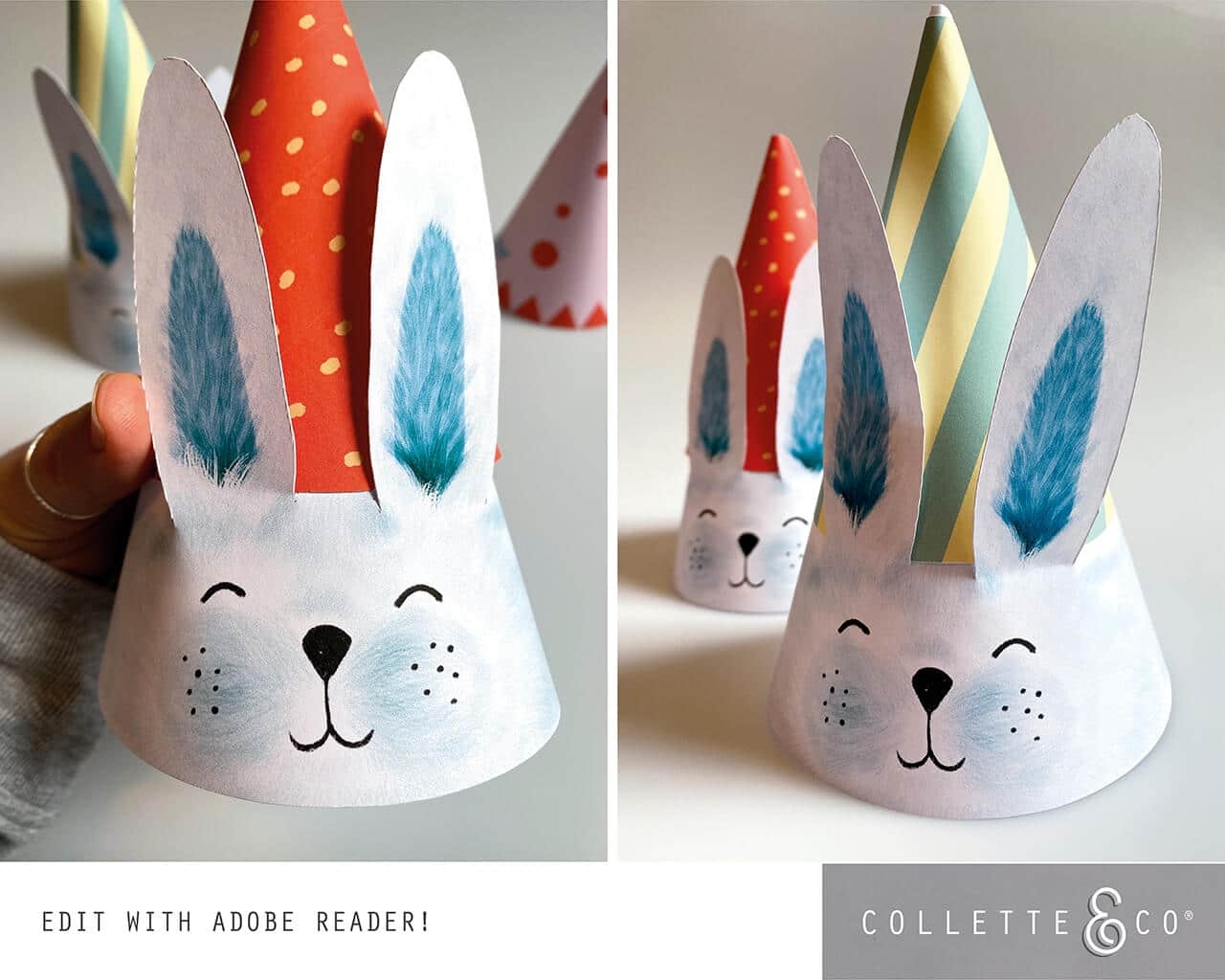 Printable Easter Bunny Hat Template