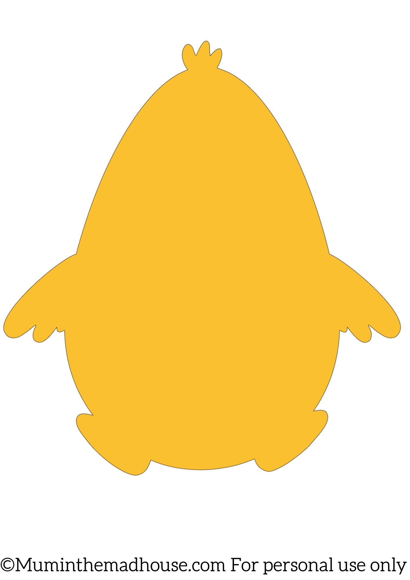 Easter Chick Template Mum In The Madhouse