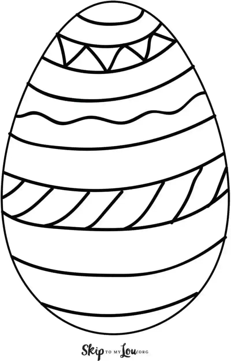 Easter Egg Color Template Project Management Templates