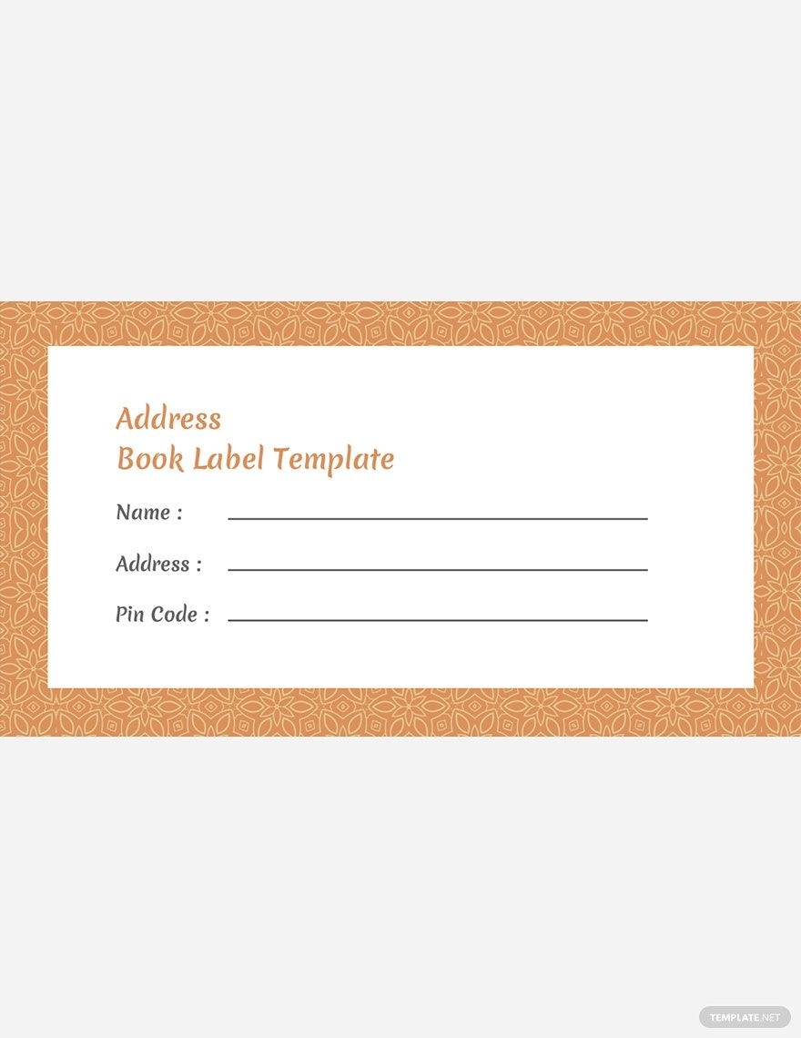 Address Label Template Printable