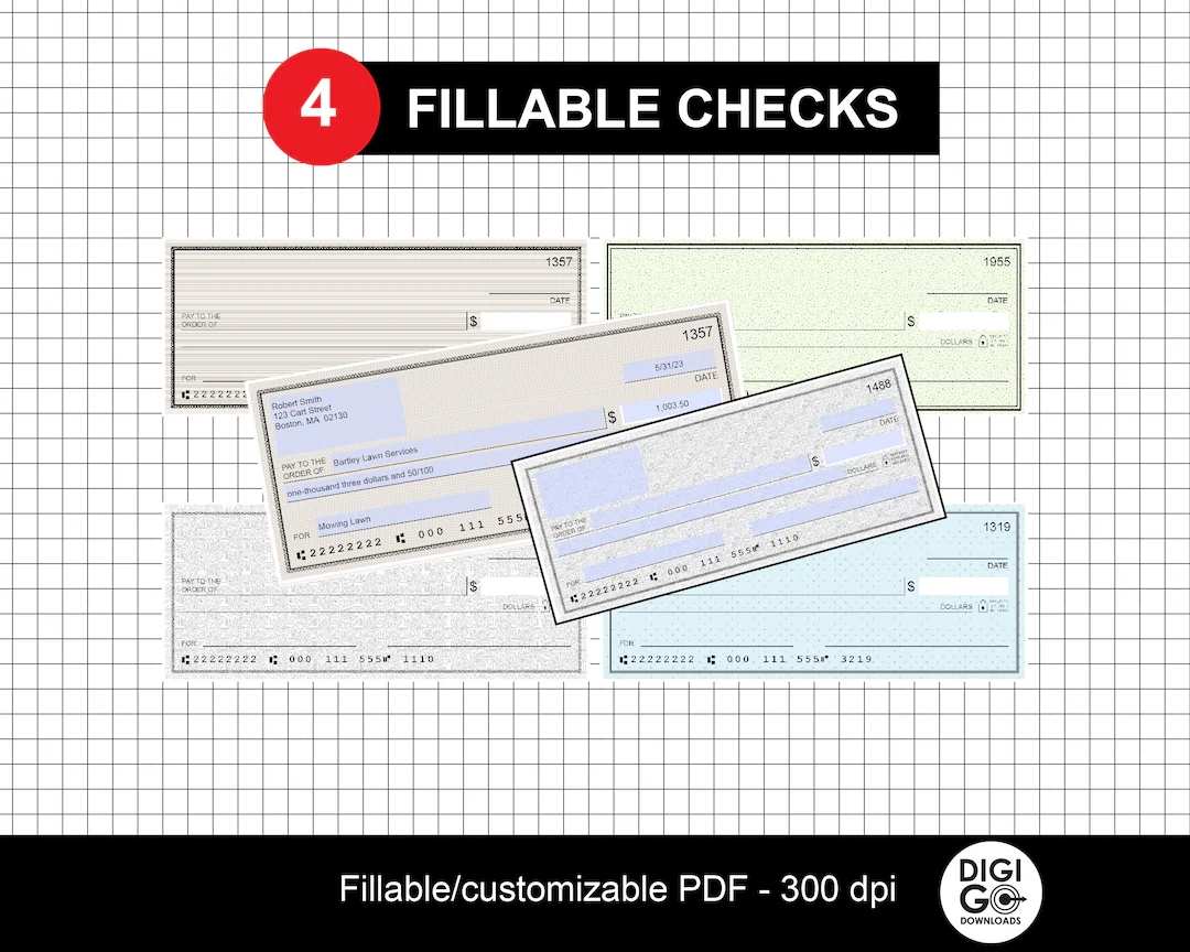 Printable Cheque Template