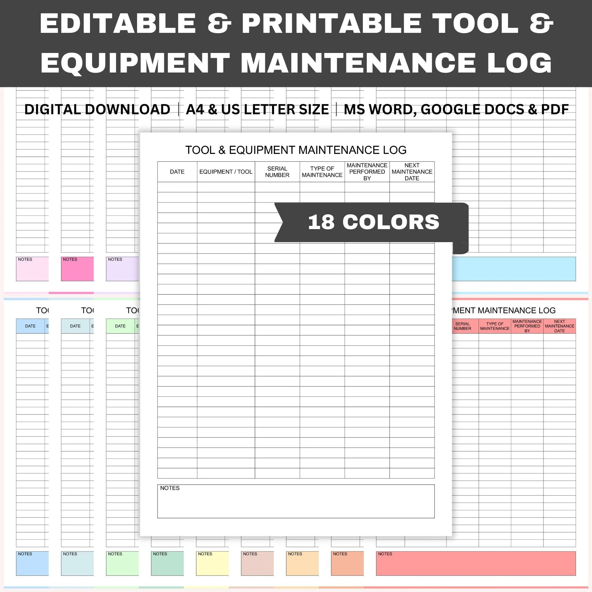 Printable Autoclave Log Sheet Templates