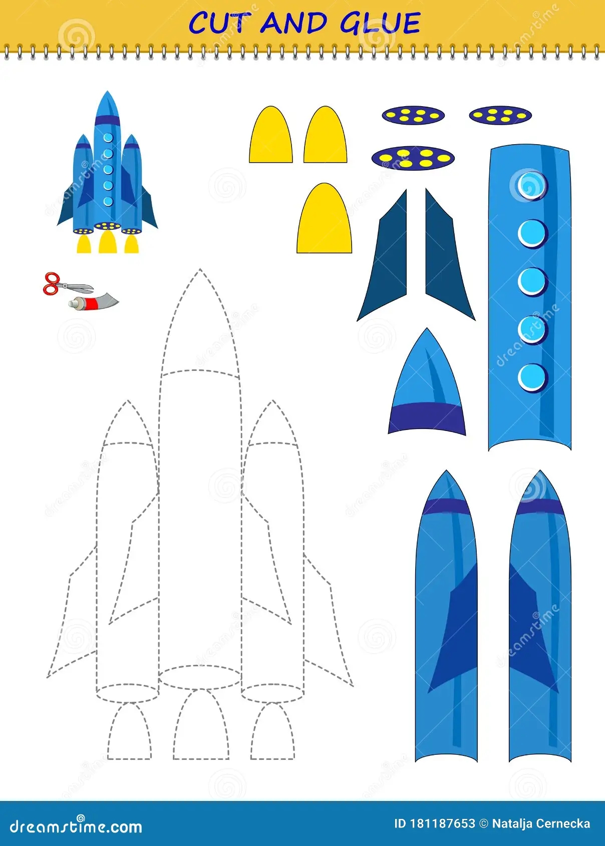 Rocket Printable Template
