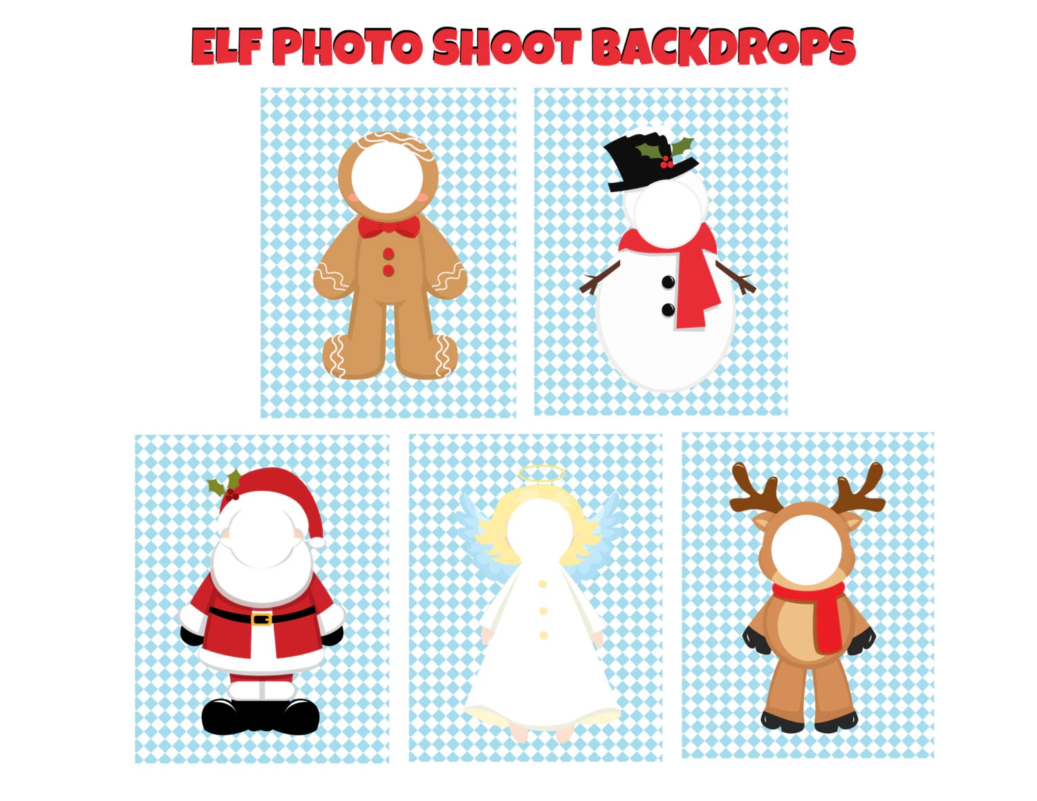 Body Template Printable Elf Face In Hole