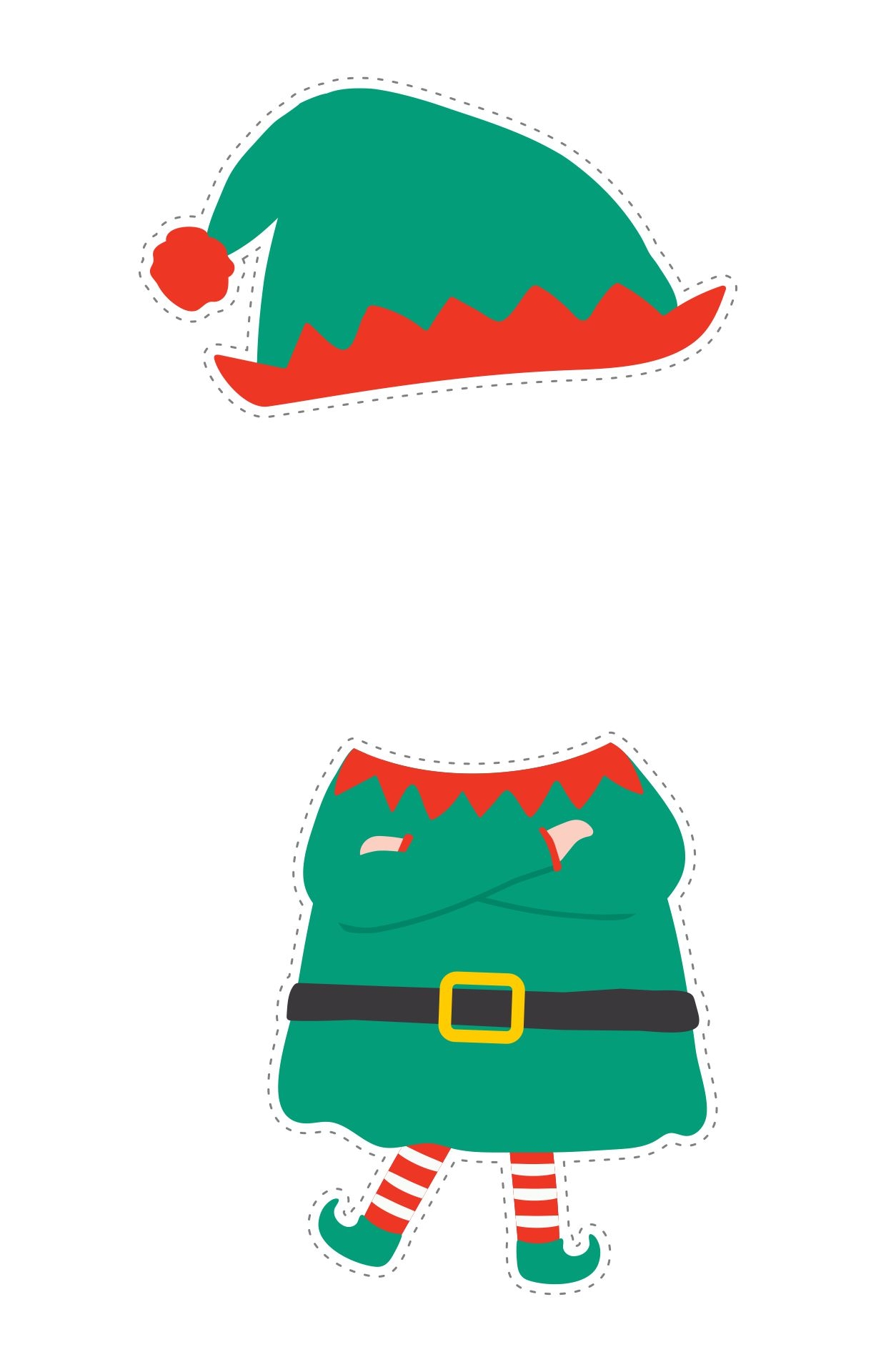 Elf Face Template Free Printable