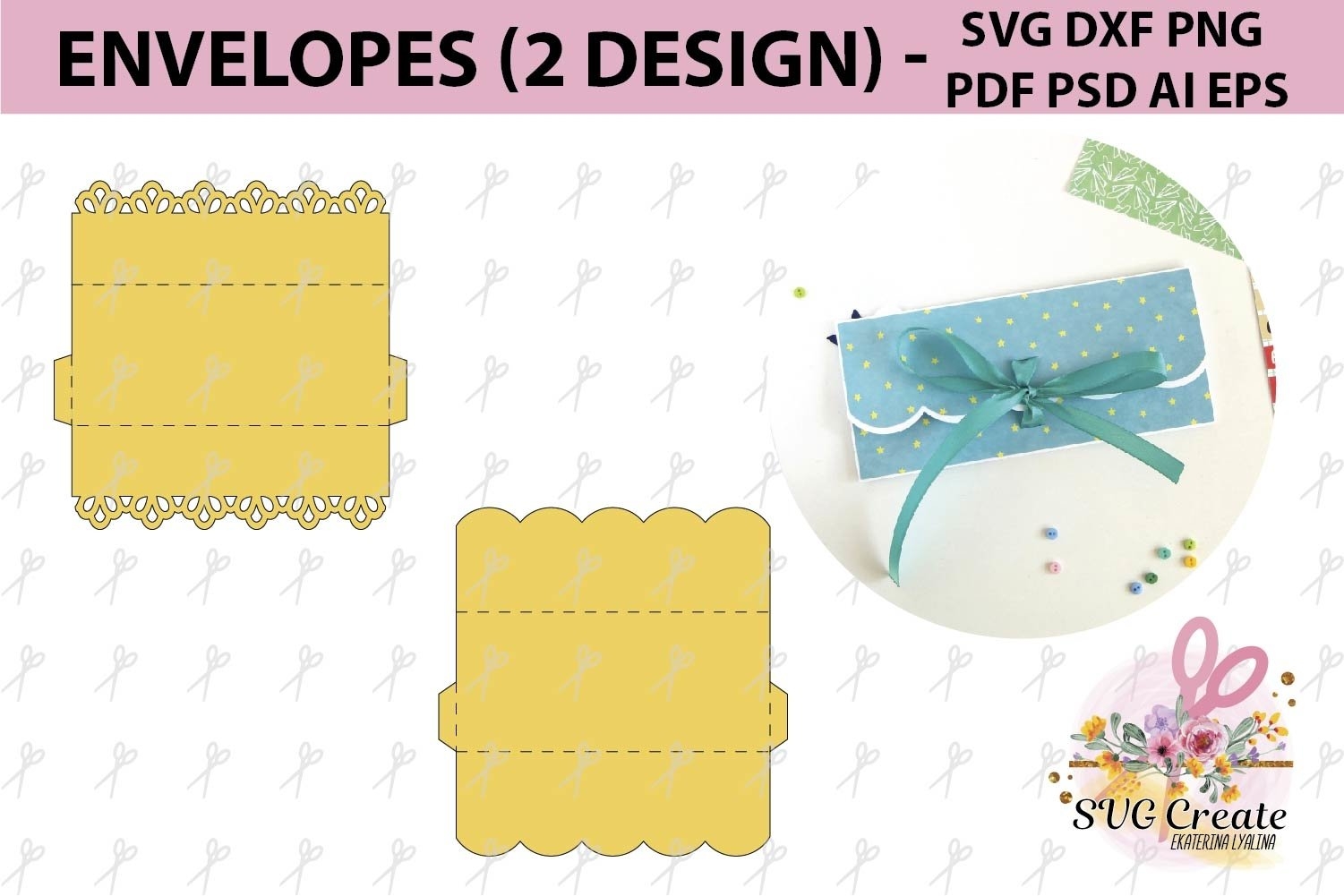 Envelope Templates Cash Envelope Template Svg Dxf