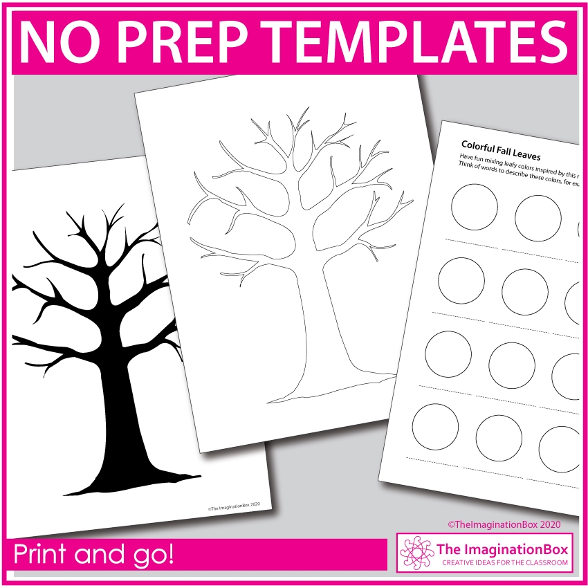 Fall Art Project Paint Fingerprint Trees The Imagination Box