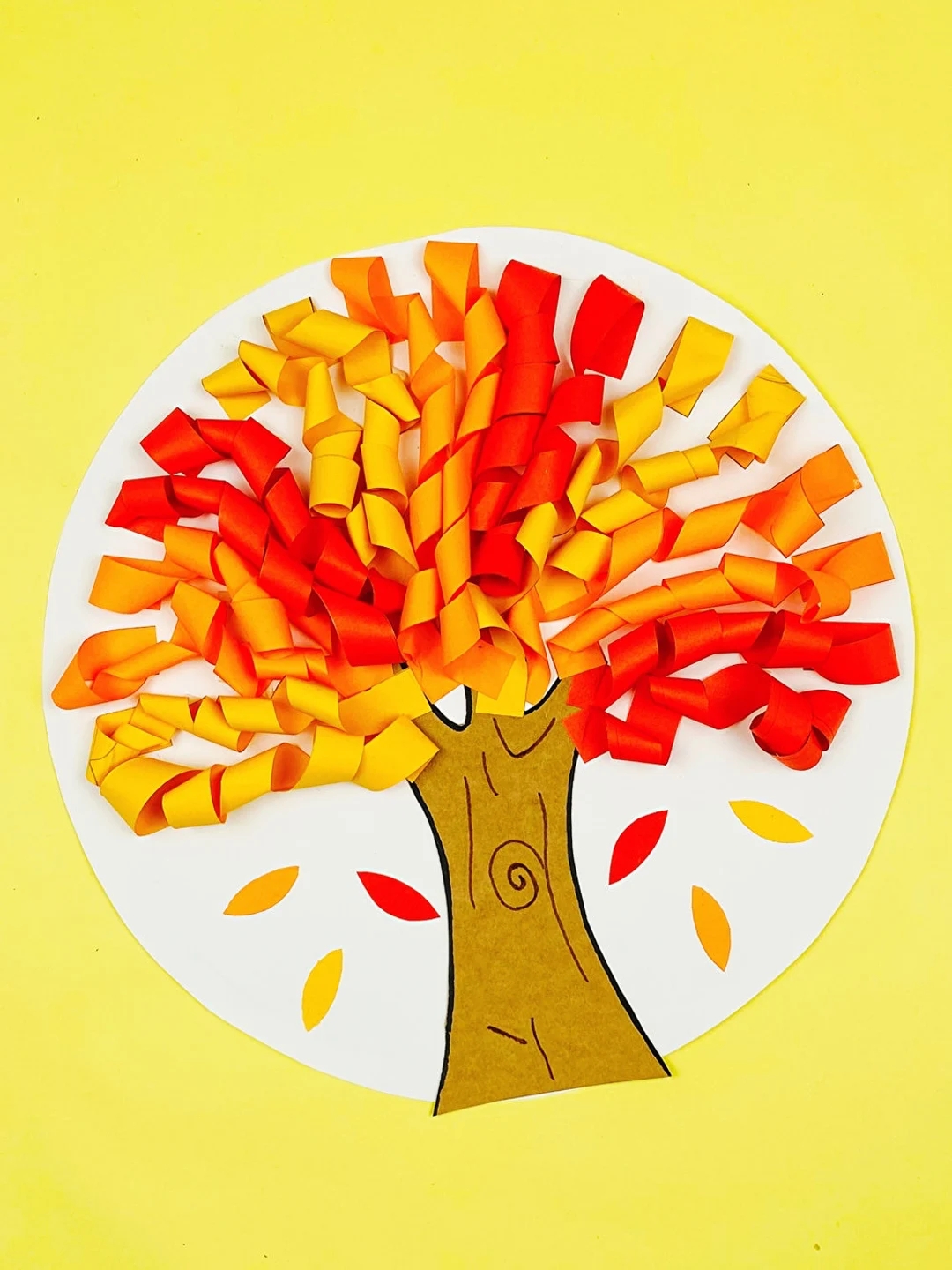 Fall Paper Tree Craft Fall Craft For Kids Paper Tree Printable Fall Printable Fall Tree Download Kids Crafts Etsy
