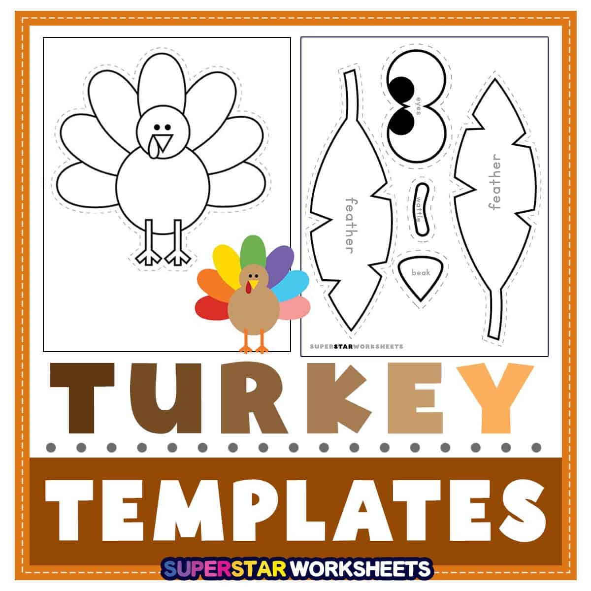 Fall Templates Superstar Worksheets