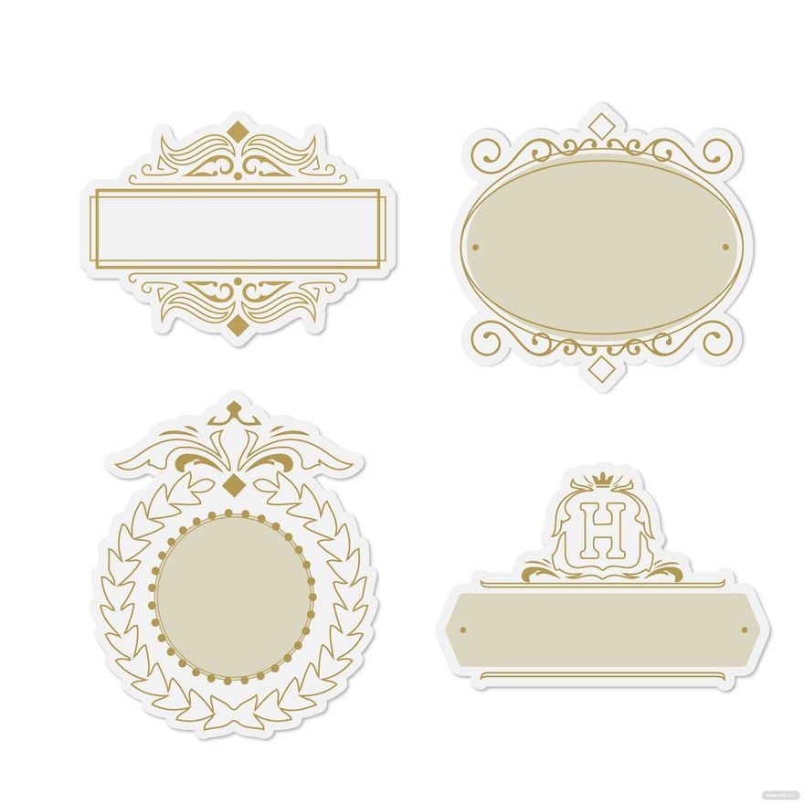 Fancy Label Vector In Illustrator SVG JPG EPS PNG Download Template 
