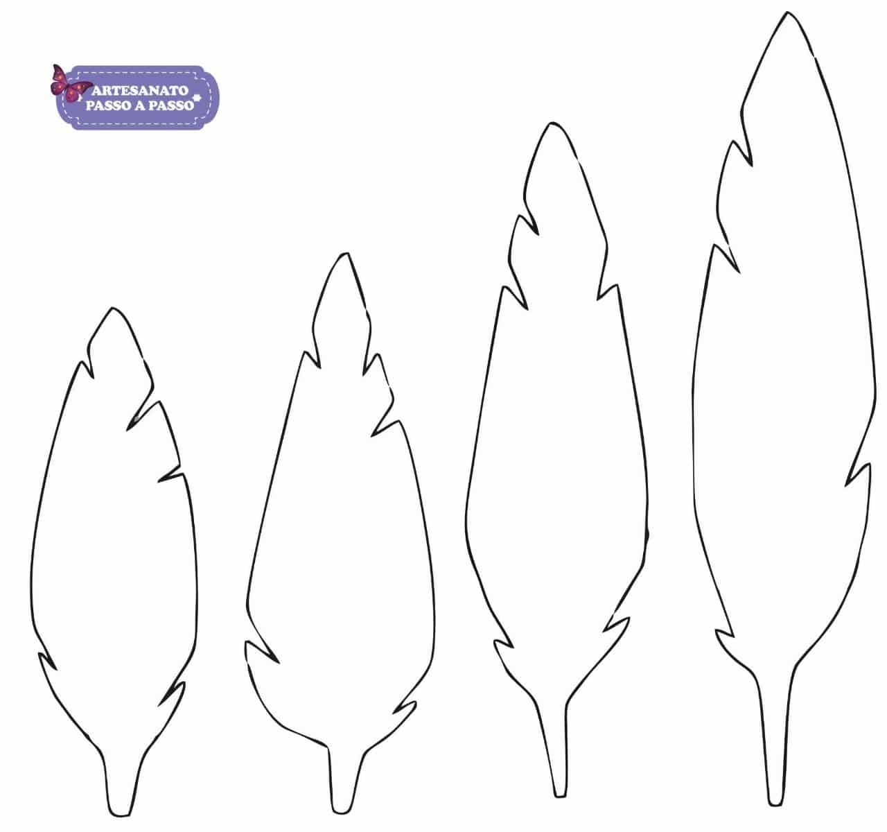 Printable Large Feather Template