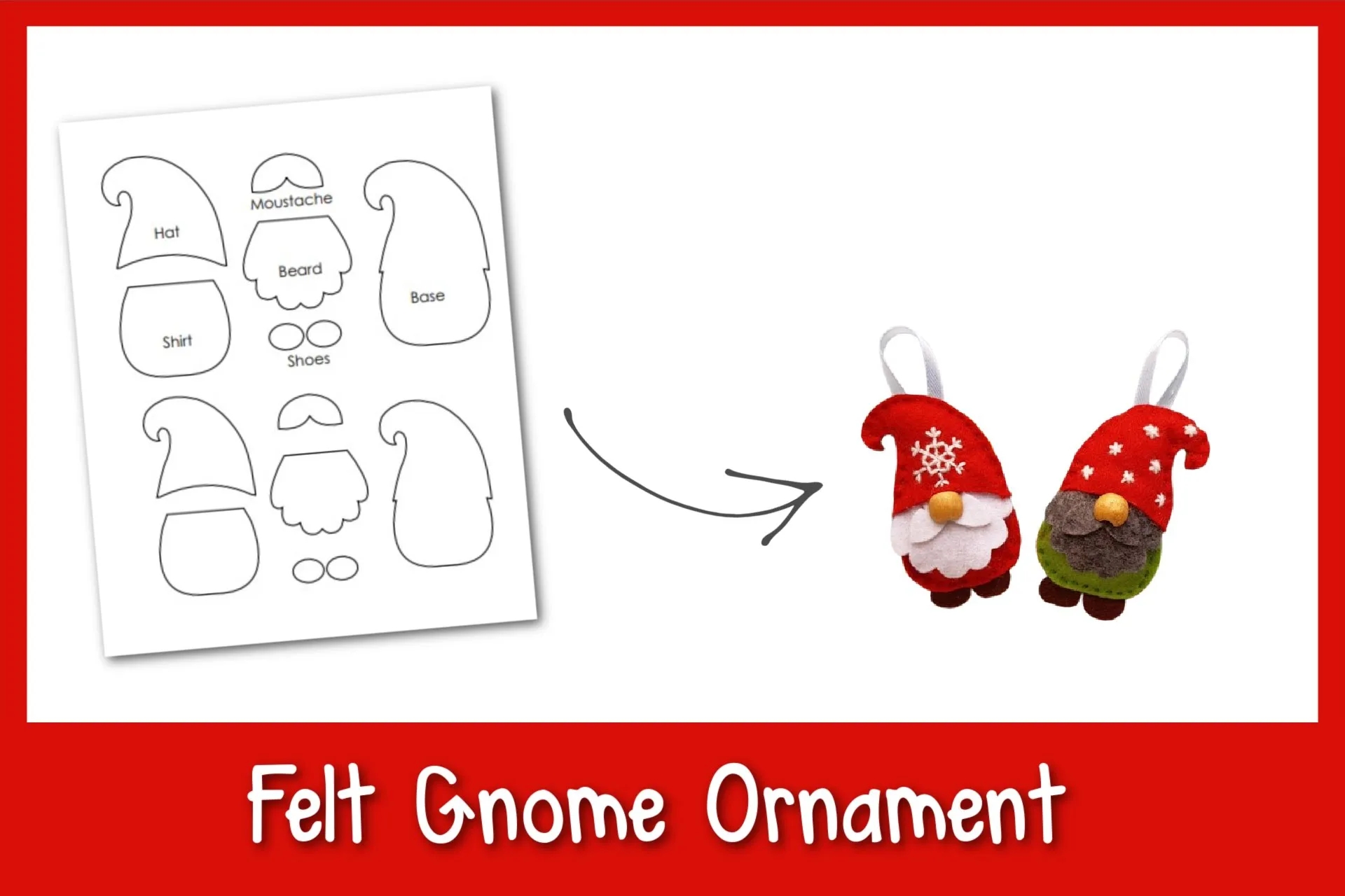 Felt Gnome Ornament Frosting And Glue Easy Crafts Games Recipes And Fun