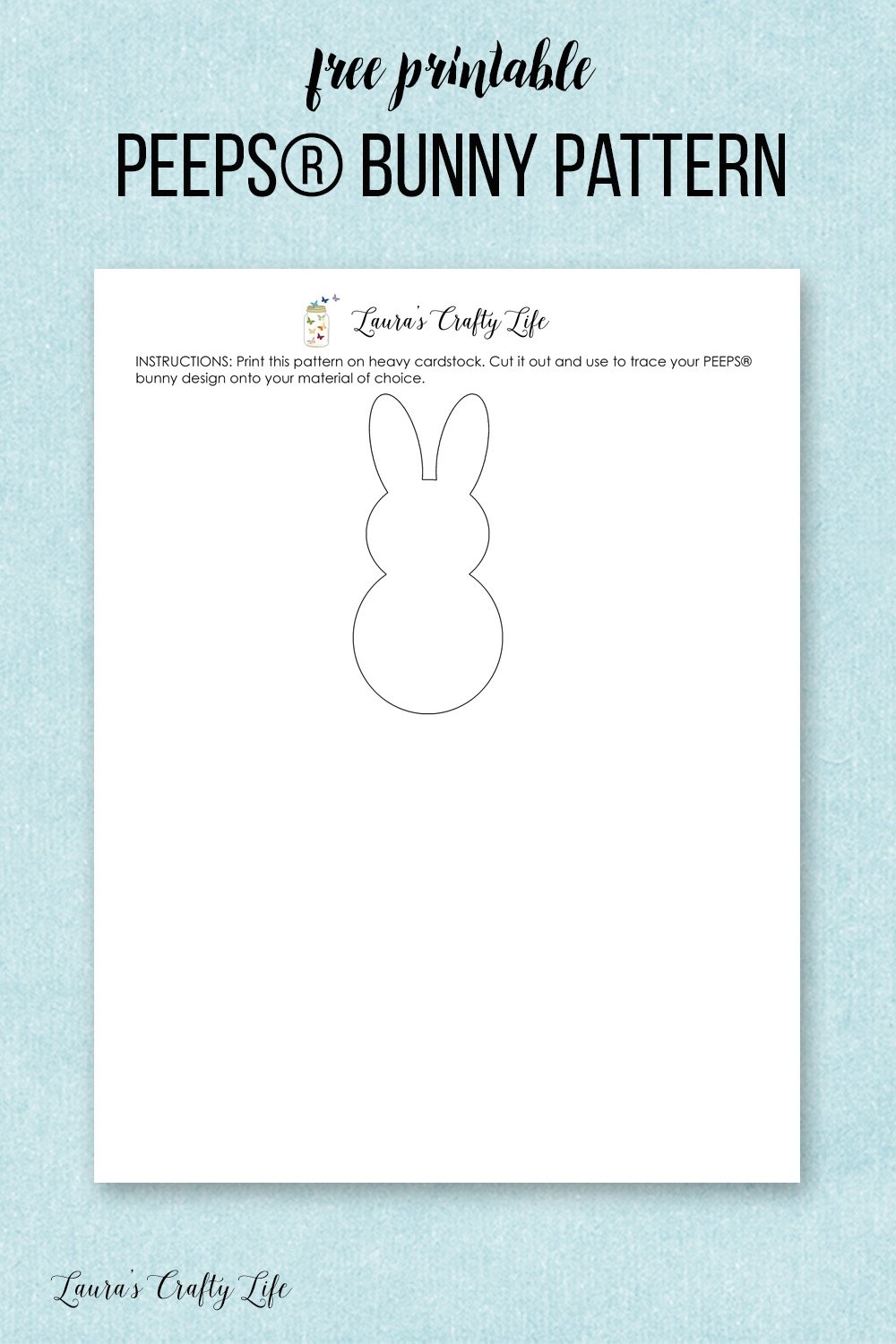 Felt PEEPS Bunny Plush