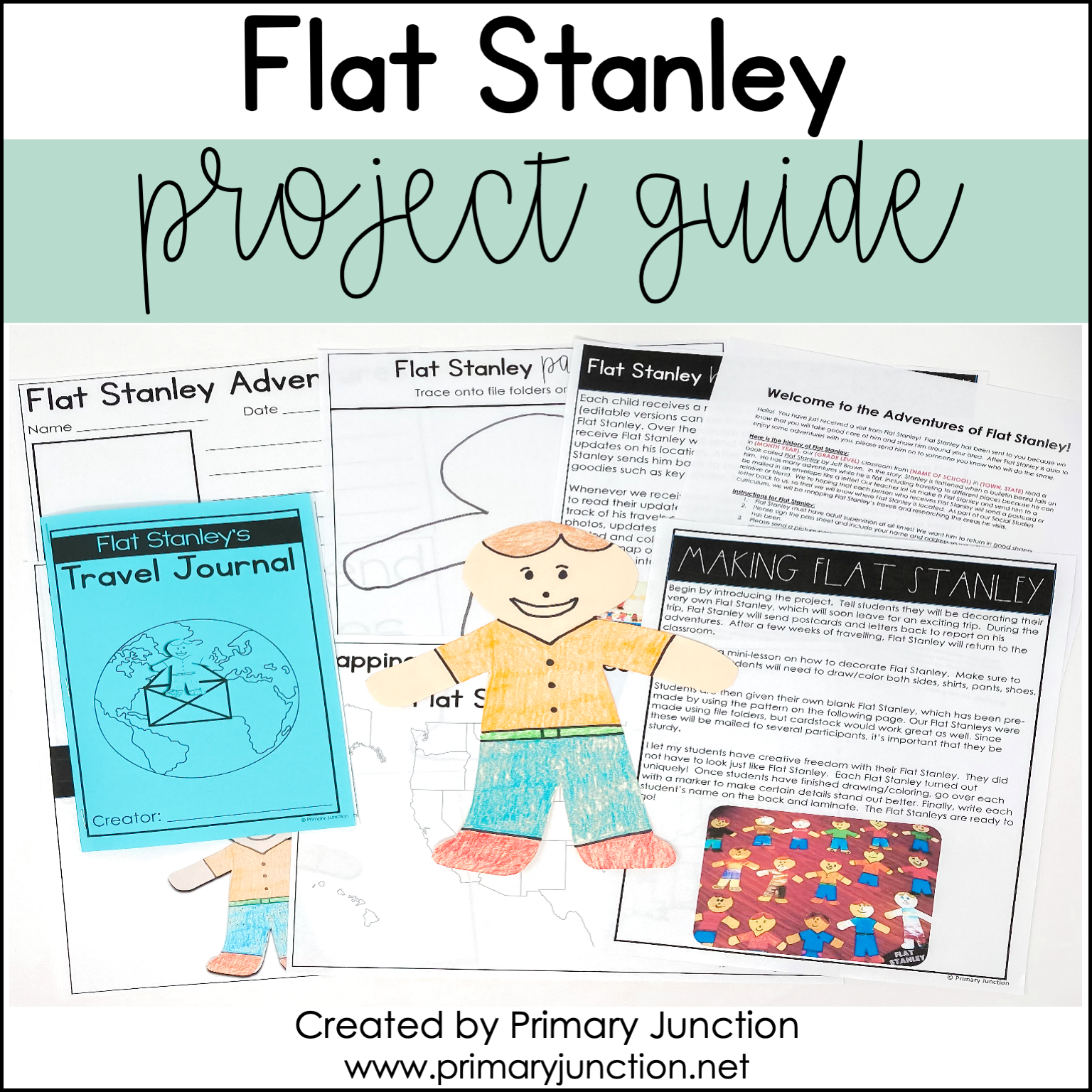 Flat Stanley Project Guide Template Primary Junction