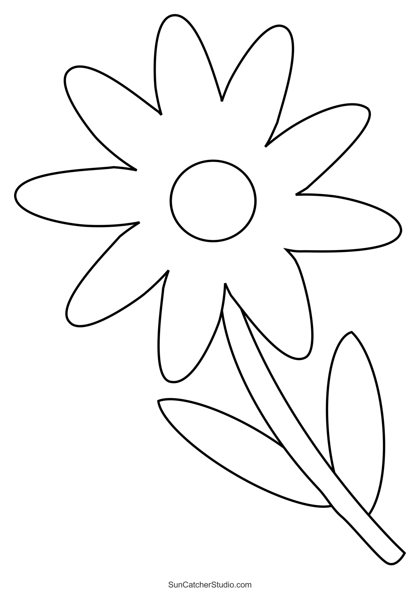 Flower Templates Patterns SVG Files Printable Stencils Free Printables Monograms Design Tools Patterns DIY Projects