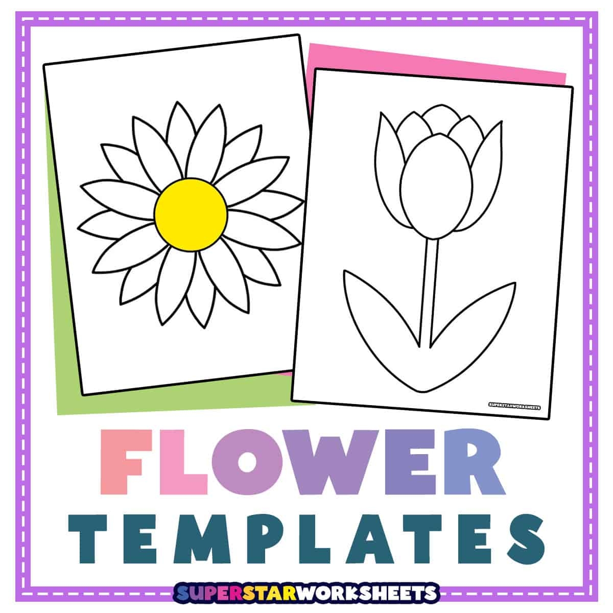 Printable Flower Template Pdf