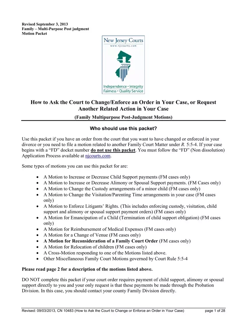 Fm Motion Nj Family Court Fill Out Printable PDF Forms Online