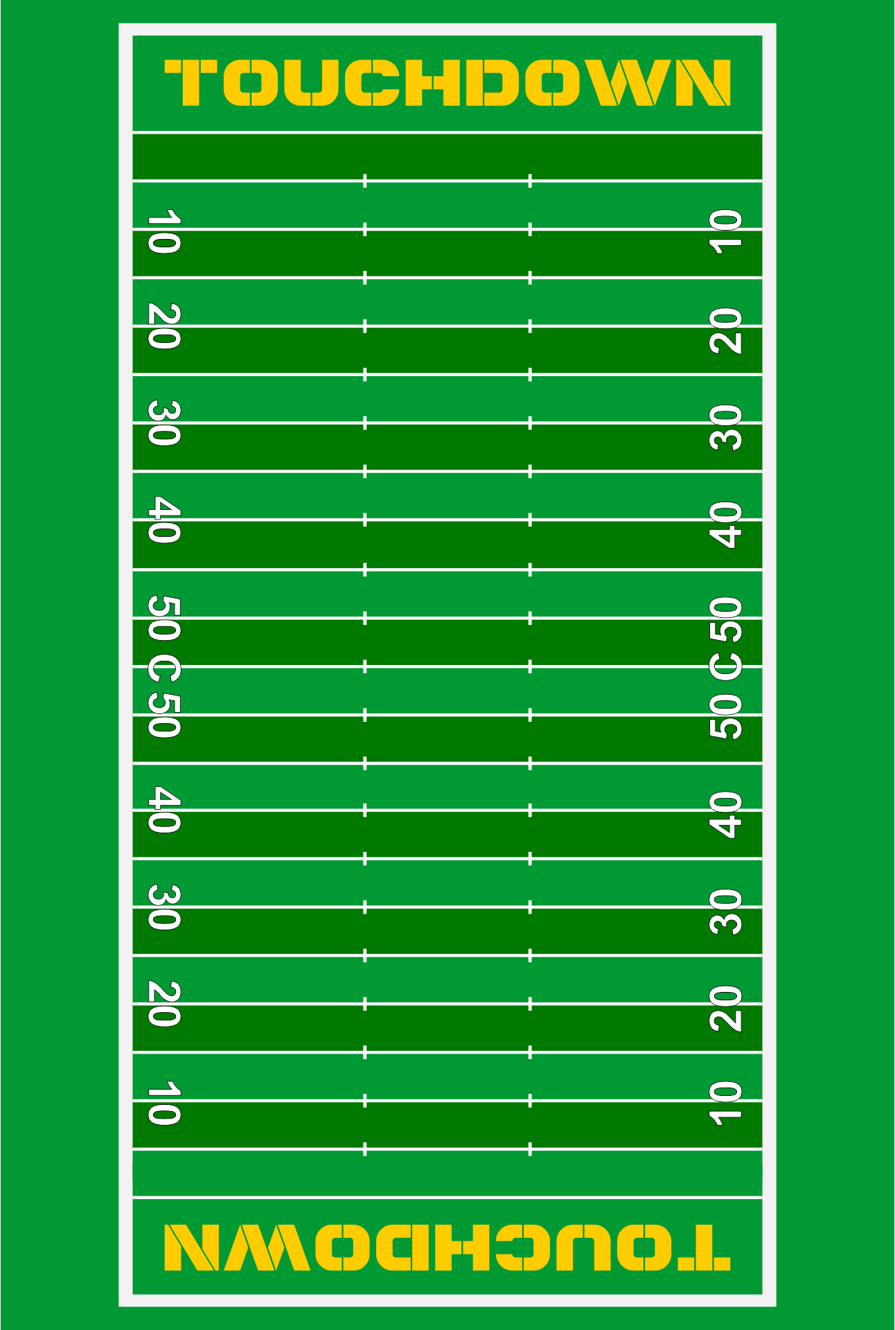 Football Field 10 Free PDF Printables Printablee