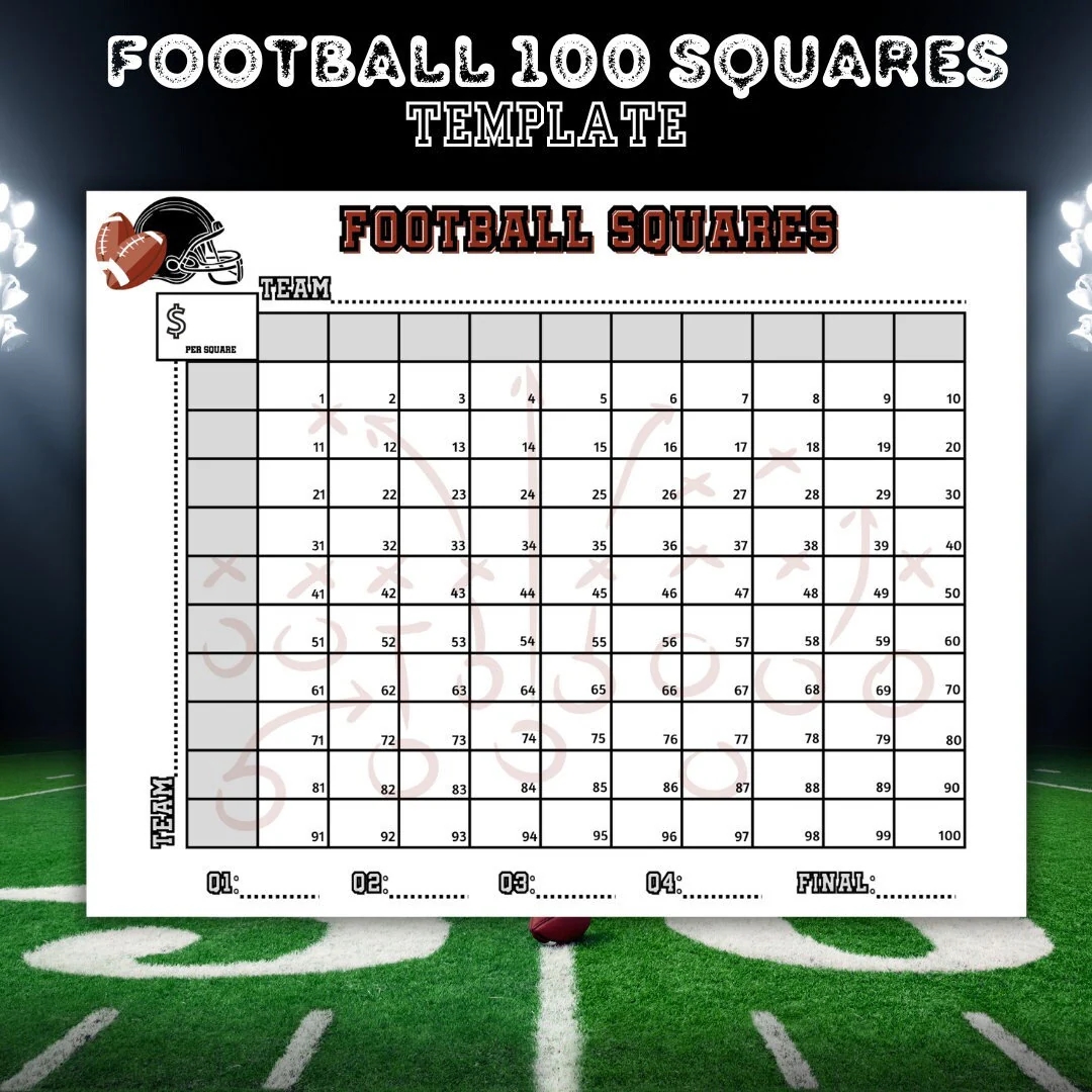 Football Squares Printable Football Fundraiser 100 Football Squares Template Football Party Games Football Betting Game Football Pool Etsy Football Squares Printable Football Fundraiser 100 Football Squares Template Football Party Games Football Betting Game Football Pool Etsy