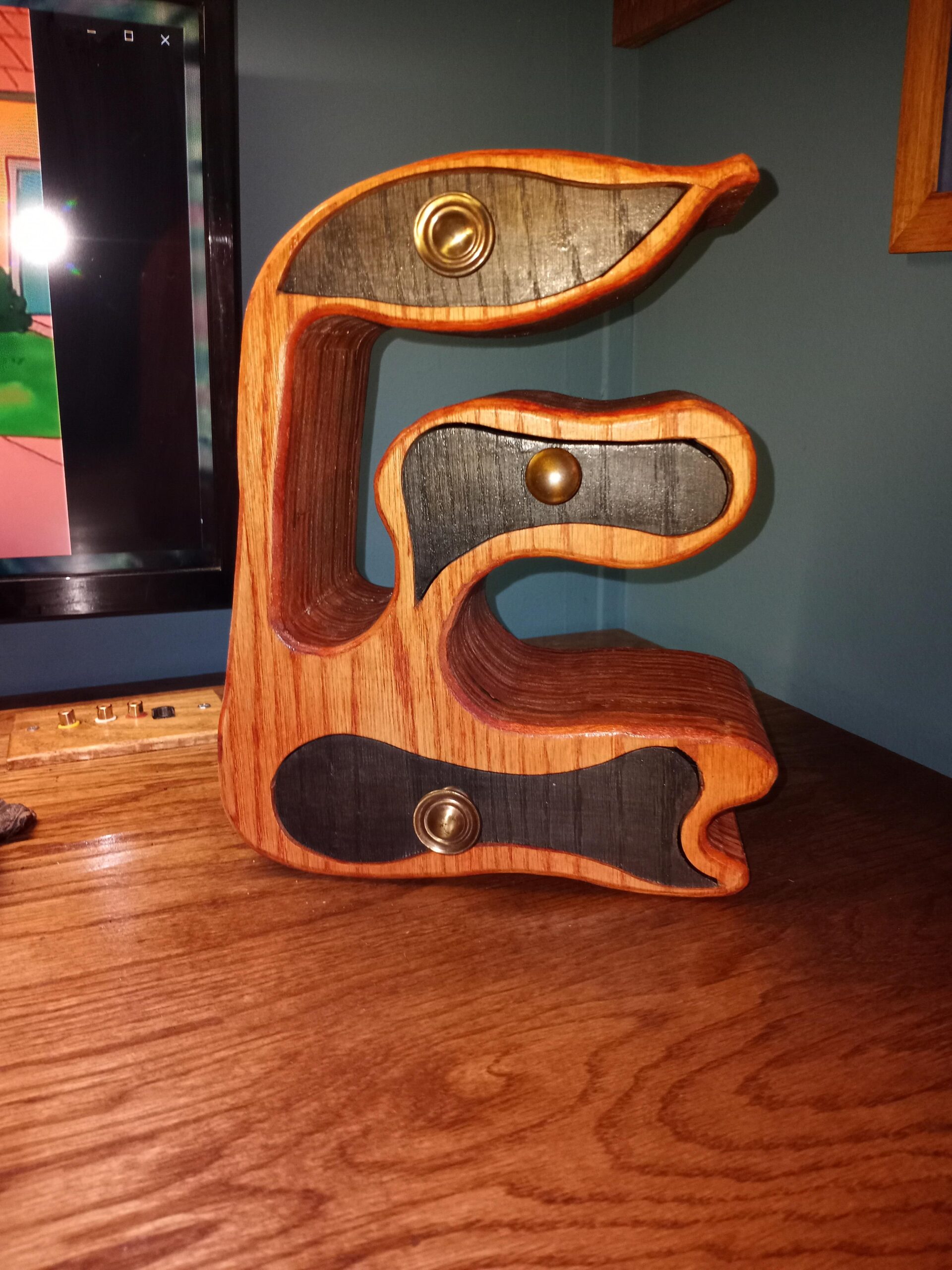 Found A Cool Bandsaw Box Template Online So I Made It R woodworking