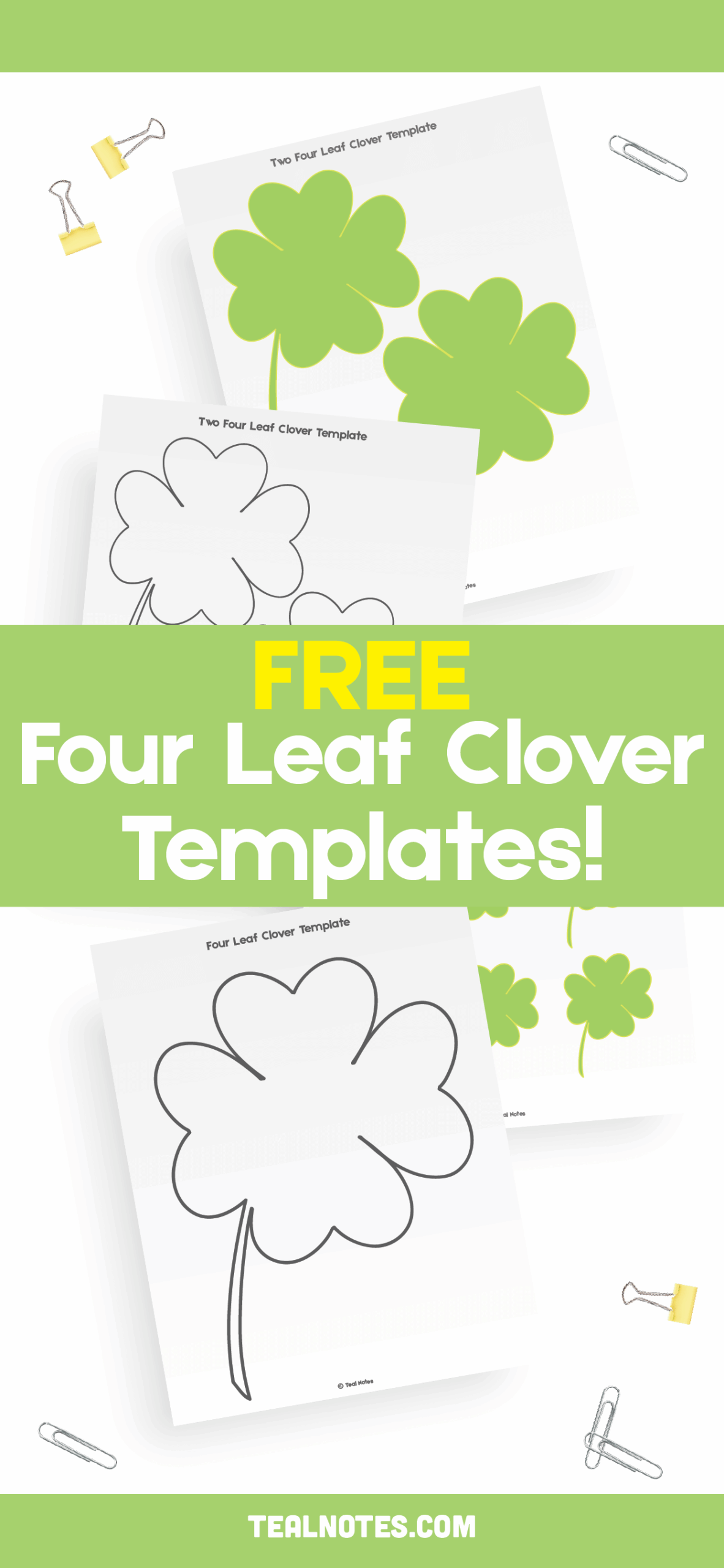 Clover Template Printable