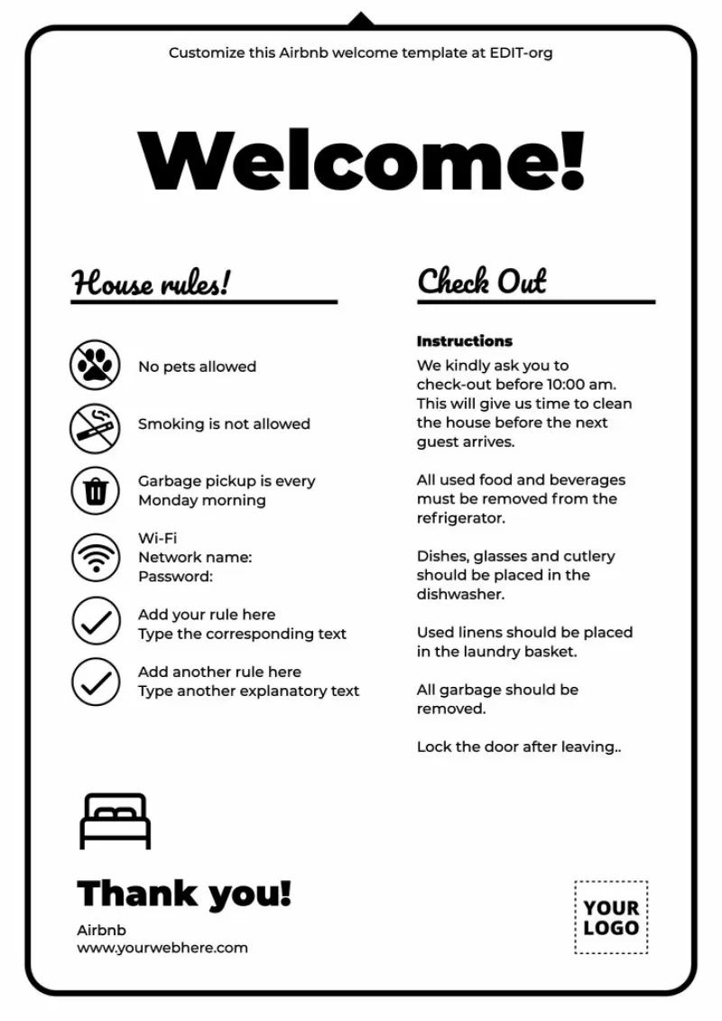 Free Airbnb Welcome Book Templates Free Airbnb Welcome Book Templates