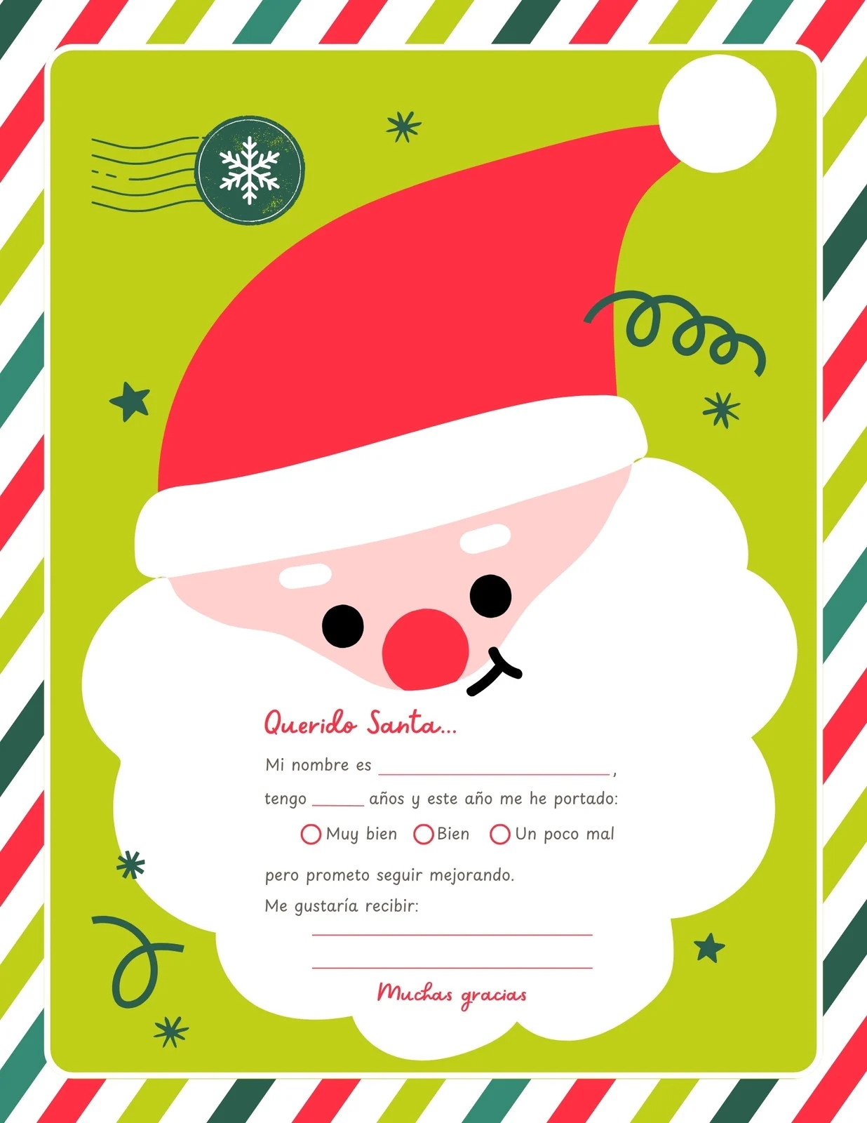Free And Customizable Christmas Letter Templates Canva Free And Customizable Christmas Letter Templates Canva