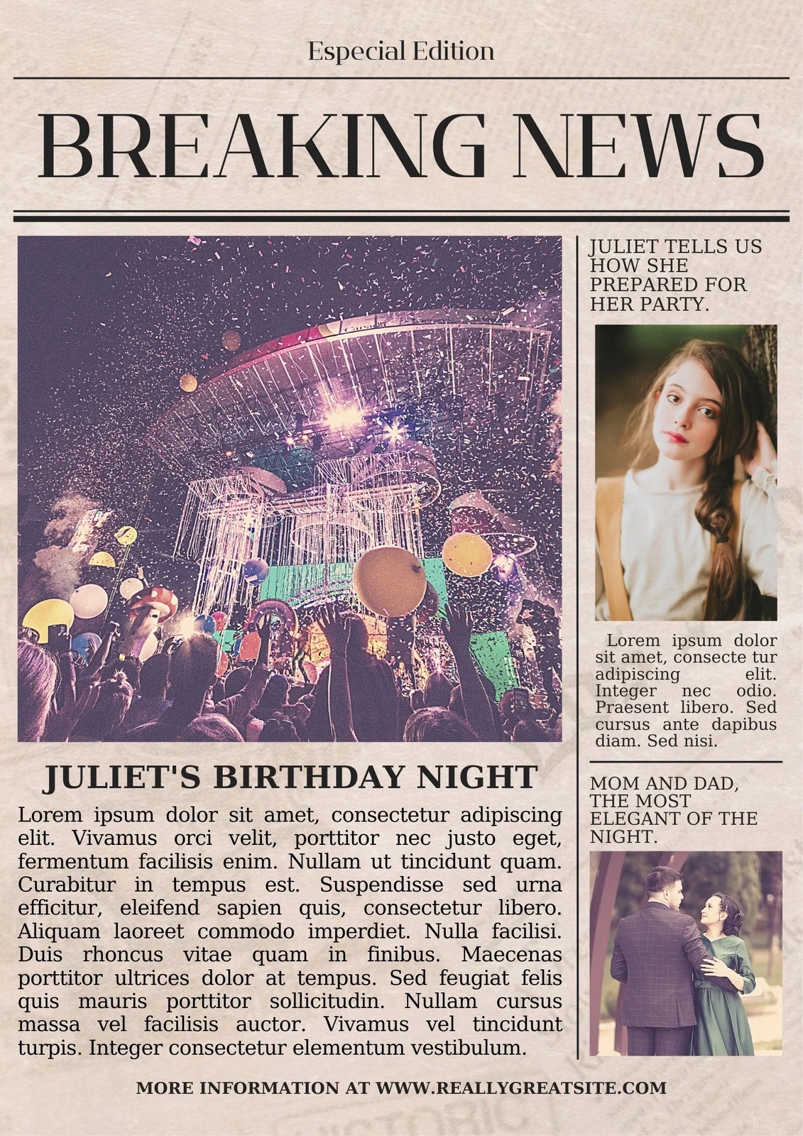 Free And Customizable Newspaper Templates
