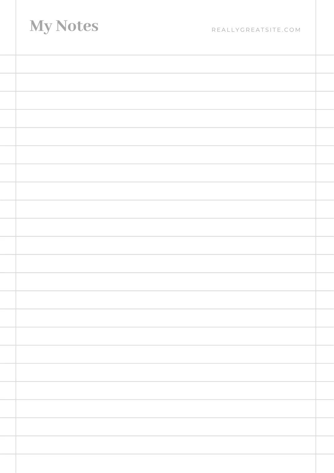 Free And Customizable Notes Templates