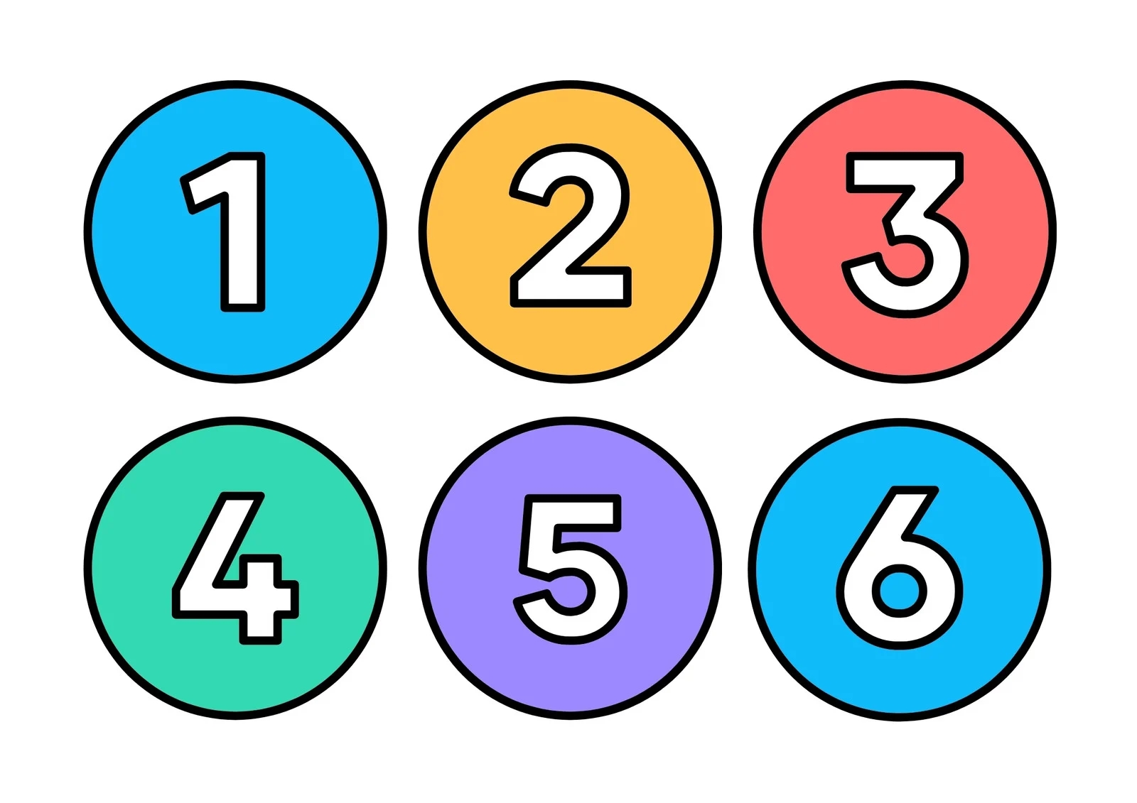 Free And Customizable Numbers Templates