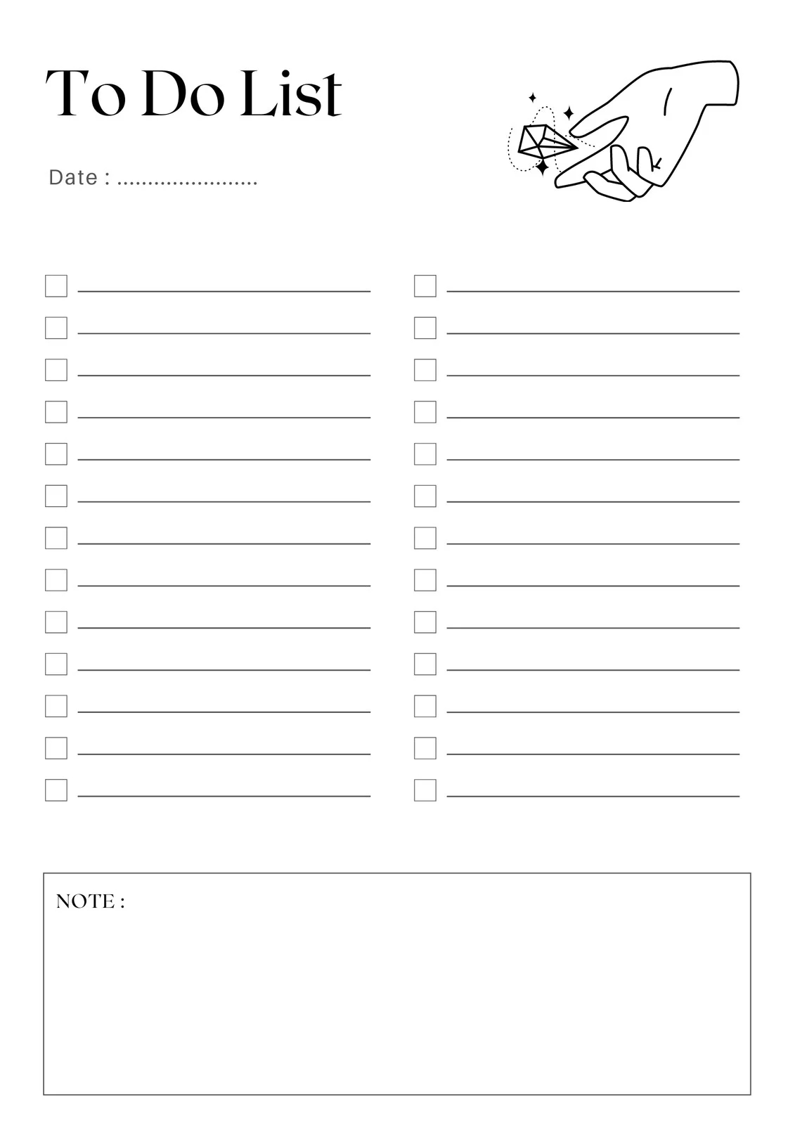 Free And Customizable To Do List Templates