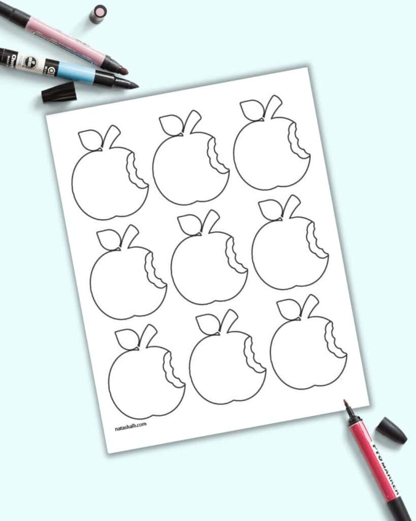 Free Apple Pattern Printable Templates The Artisan Life