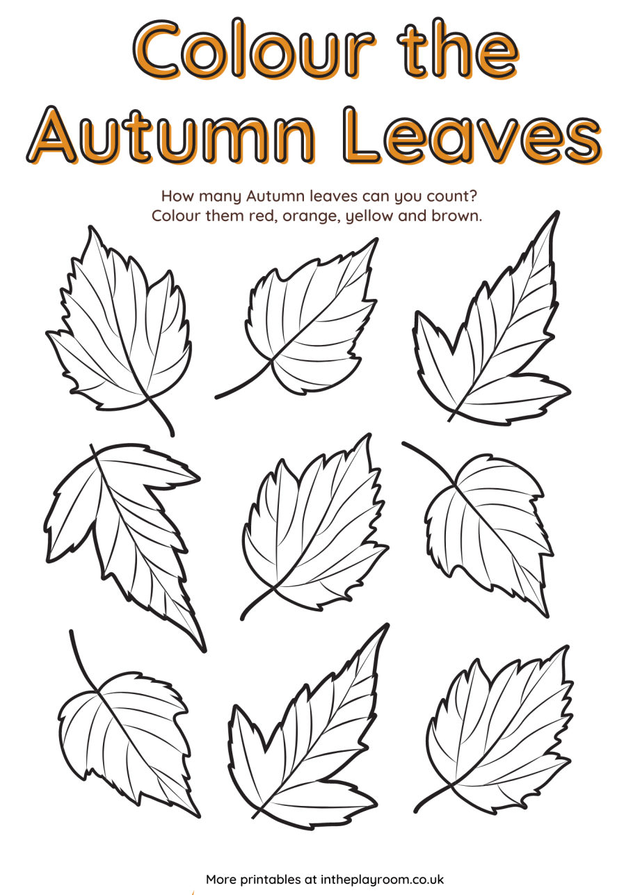 Free Autumn Printables Autumn Leaf Coloring Cutting And Sticking Worksheets Library