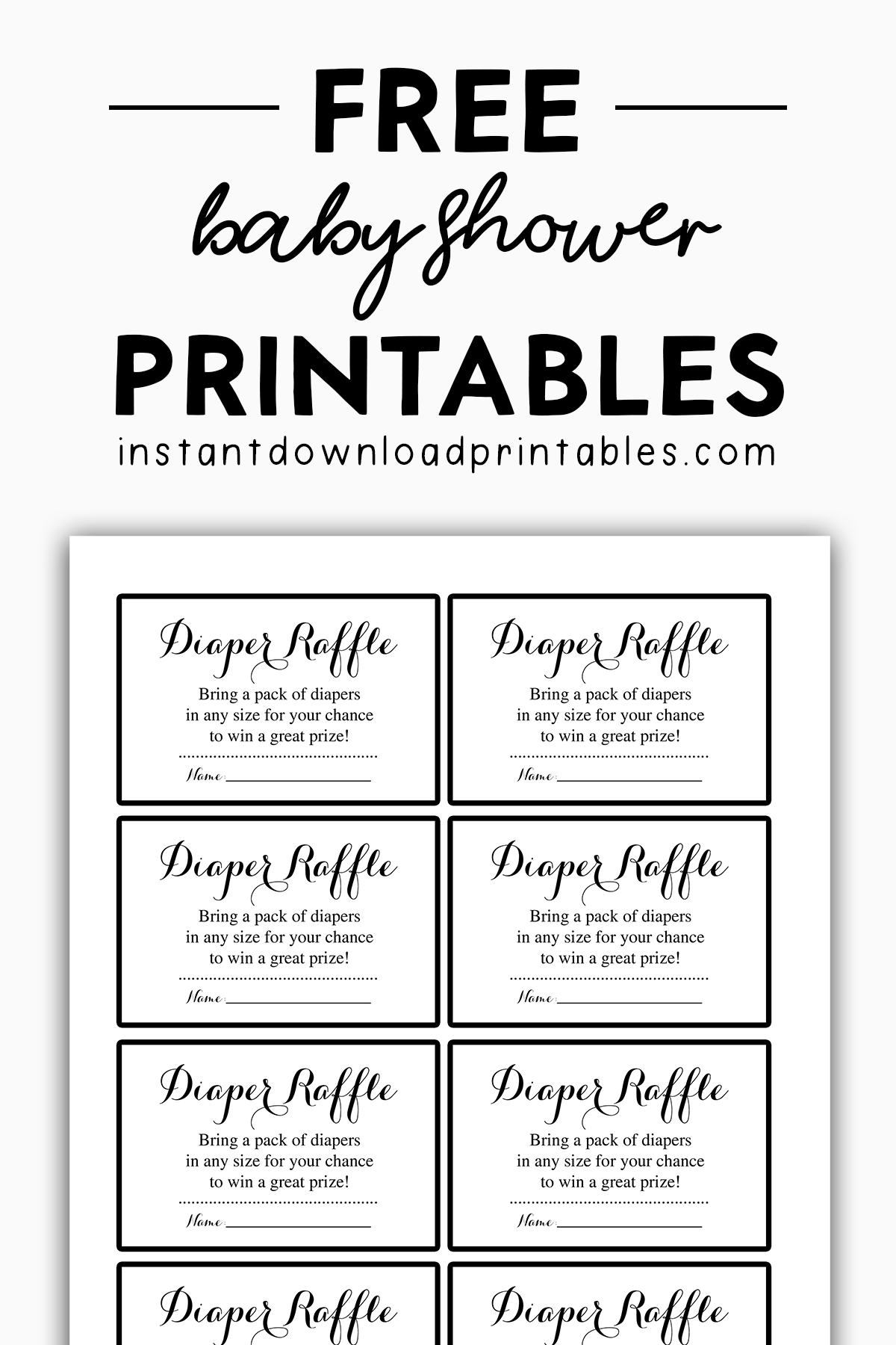 Free Printable Raffle Ticket Template Download