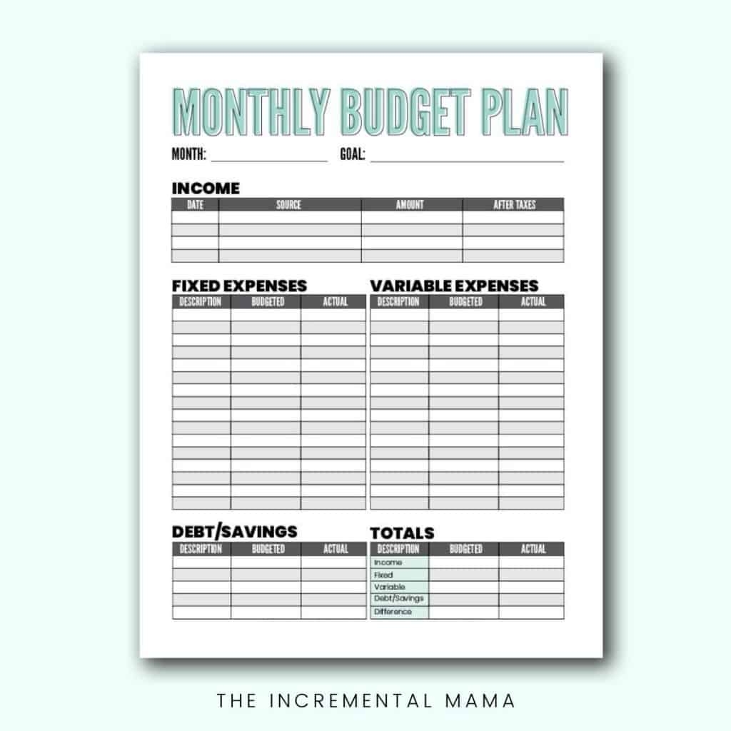 Printable Home Budget Template Printable Home Budget Template