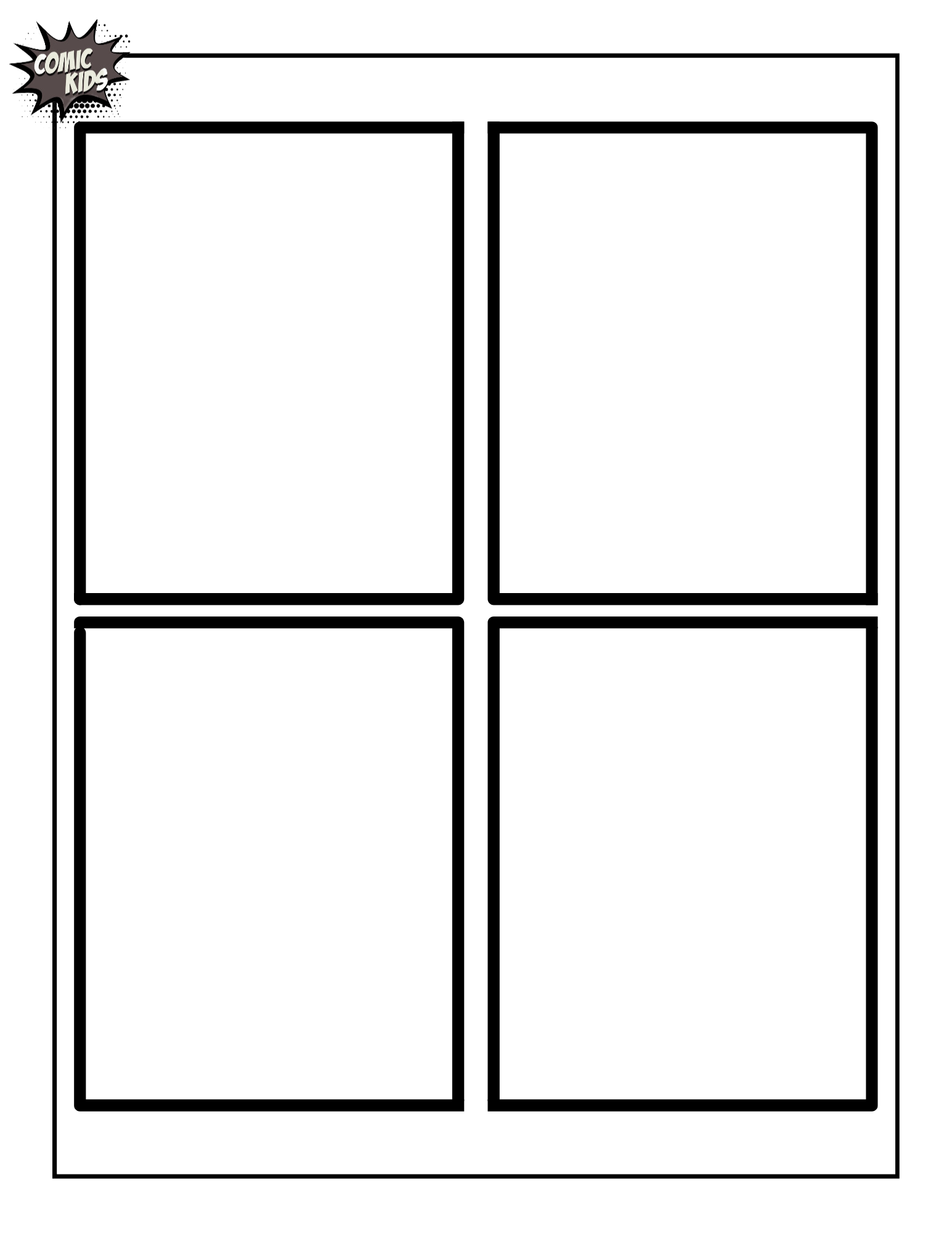 Graphic Novel Template Printable