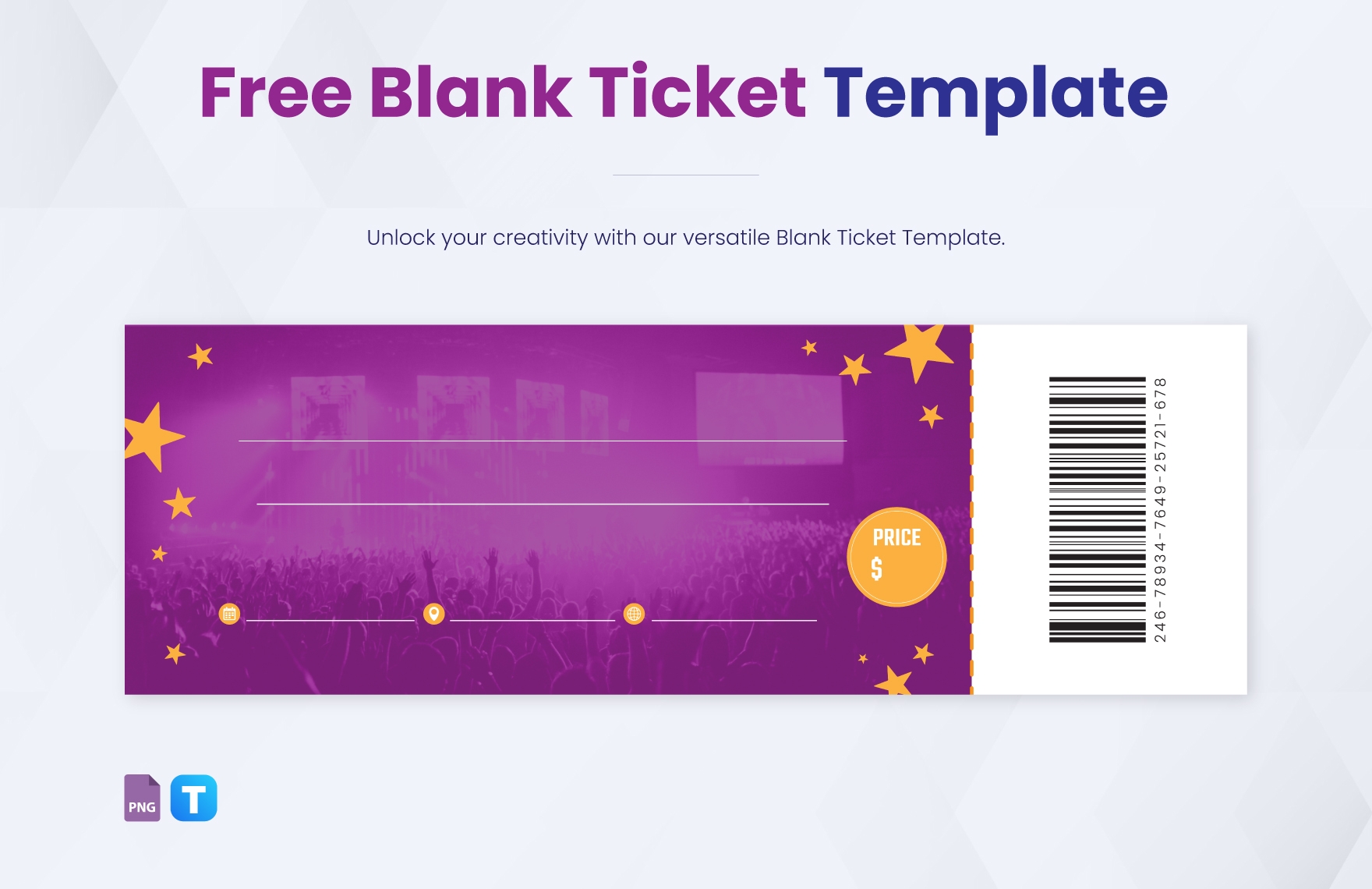Printable Ticket Templates Free