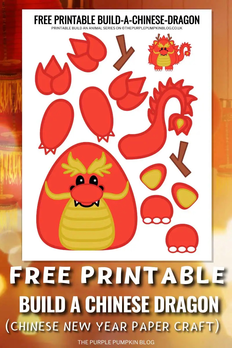 Free Build A Chinese Dragon Printable Craft New Year Fun