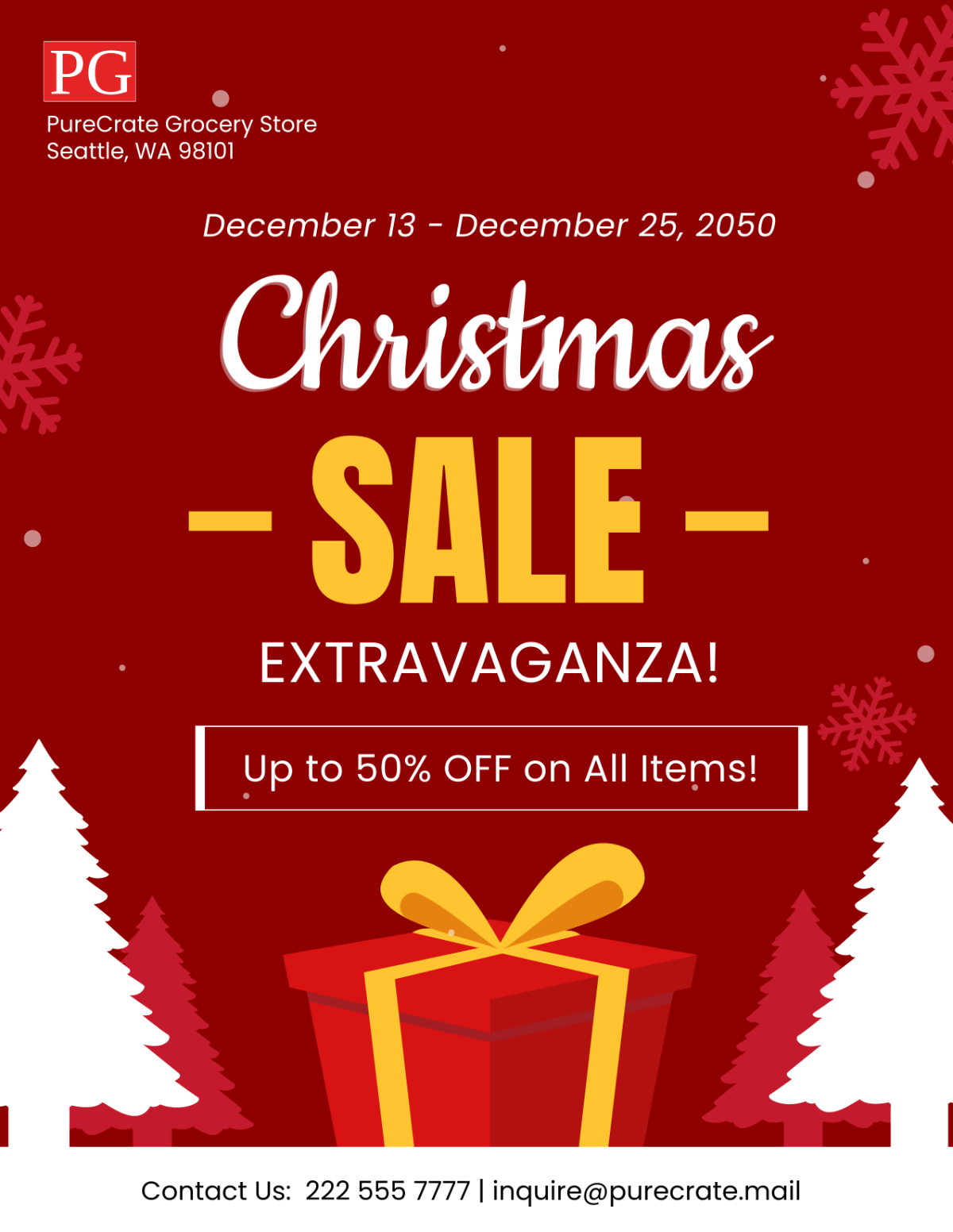 Free Printable Christmas Flyer Templates Word