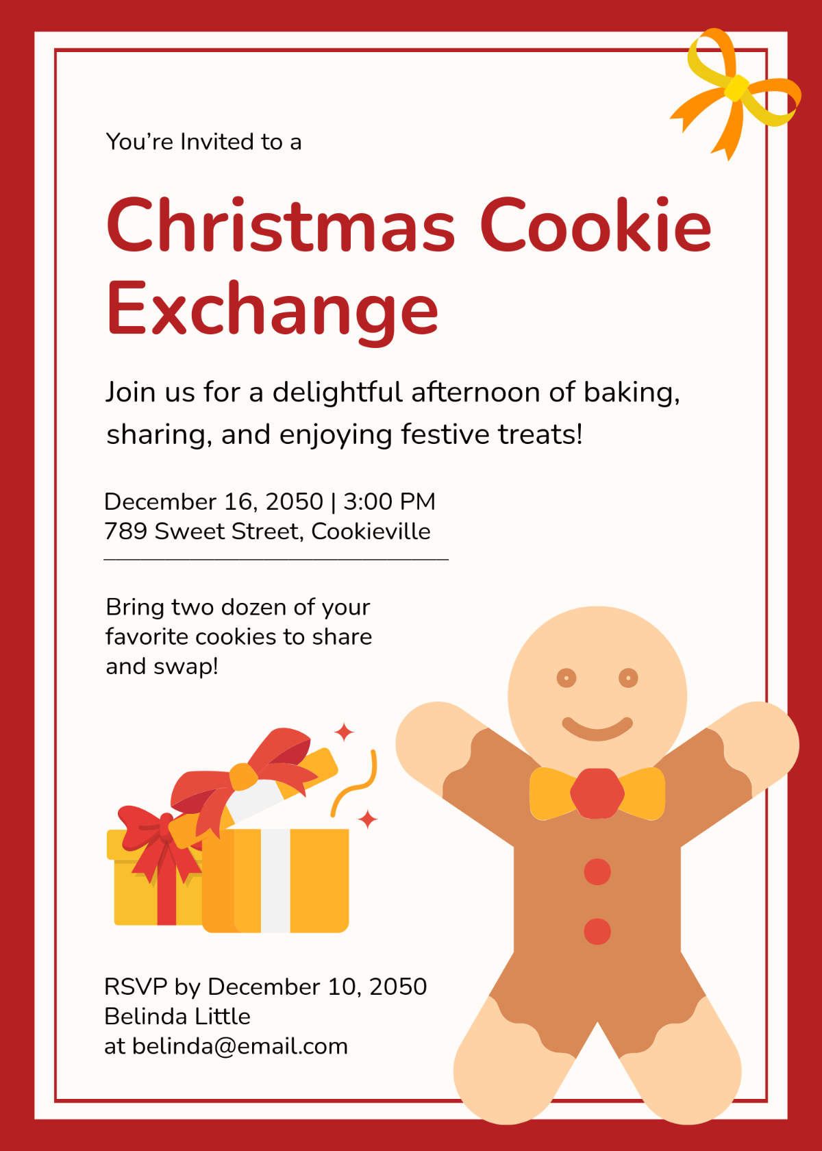 Free Cookie Templates To Edit Online