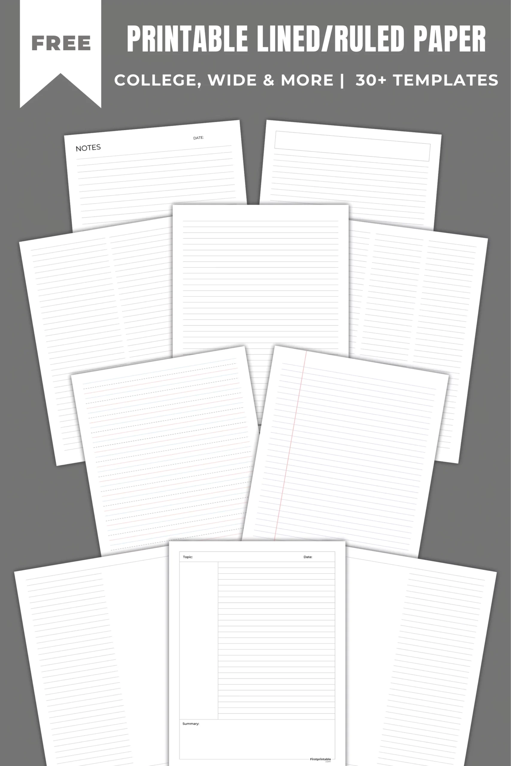 Printable Note Taking Template
